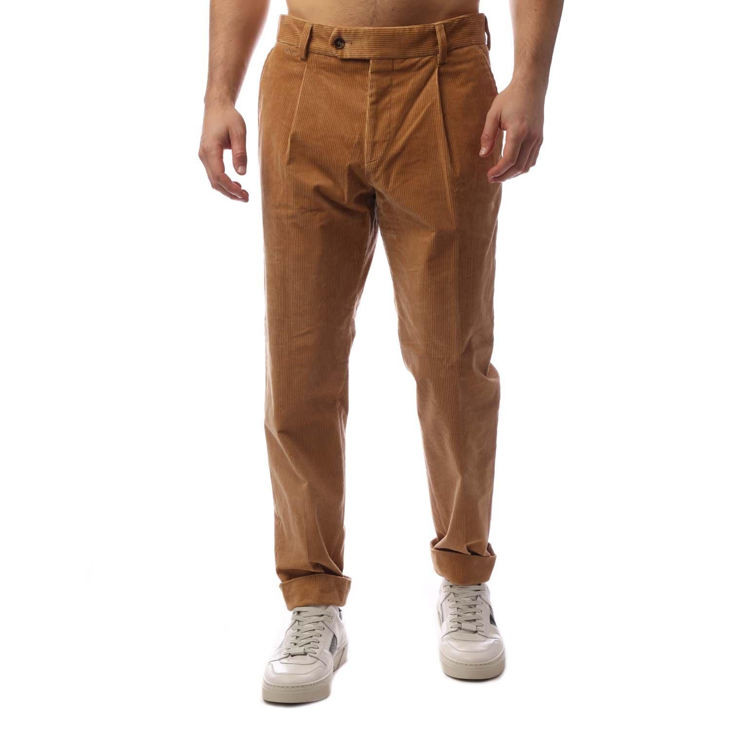 Beige - Boss - Men's Perin Pleated Trousers - 2