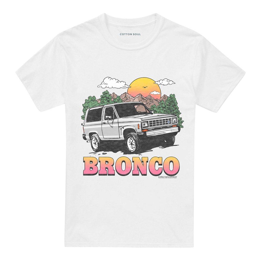 White - Ford - Ford Bronco In The Mountains T-Shirt White - 4