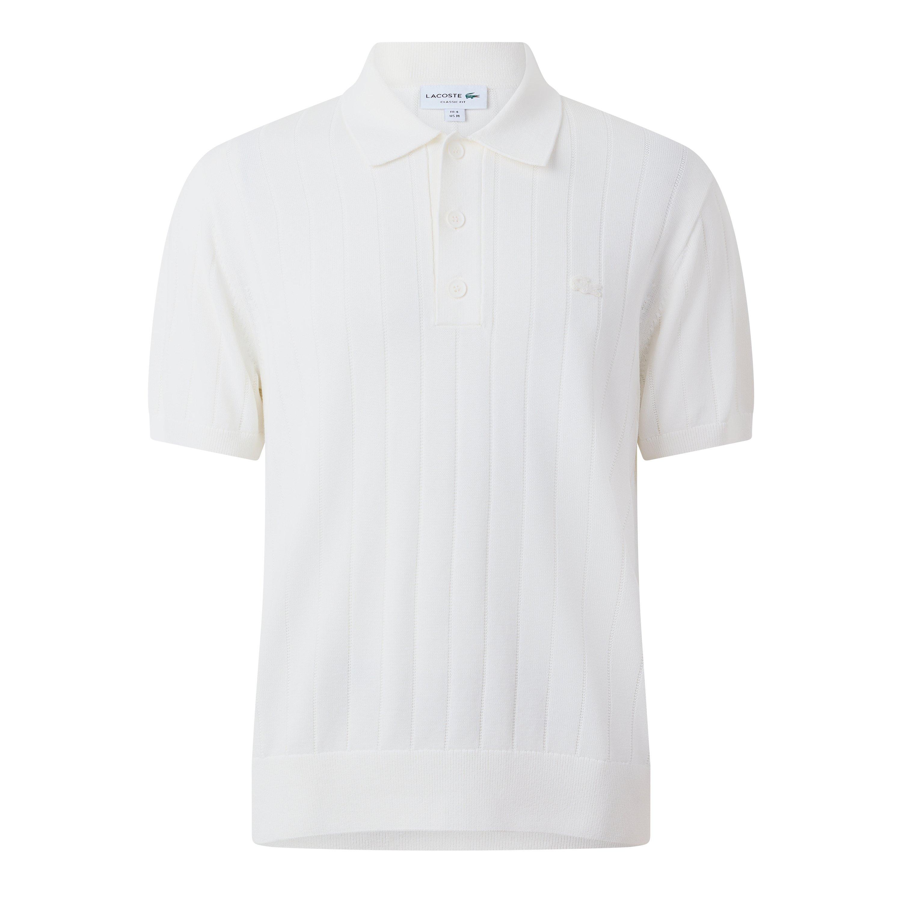 White 70V - Lacoste - Lacoste Ribbd SSPolo Sn64 - 1