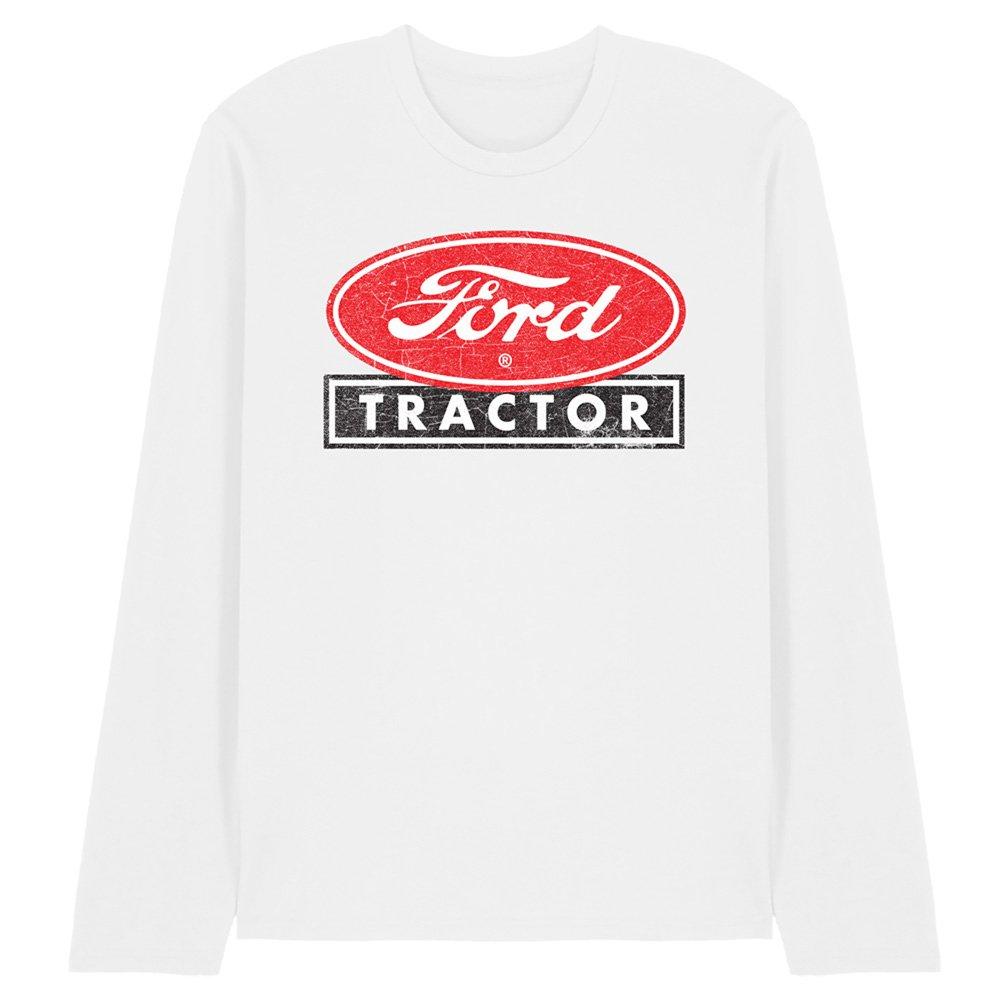 White - Ford - Ford Tractor Long Sleeve T-Shirt White - 1