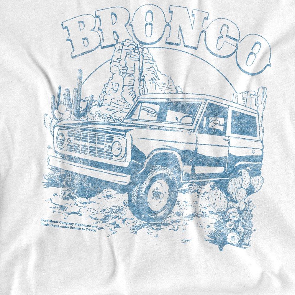 White - Ford - Ford Bronco Desert Blue Mono Kids T-Shirt White - 2