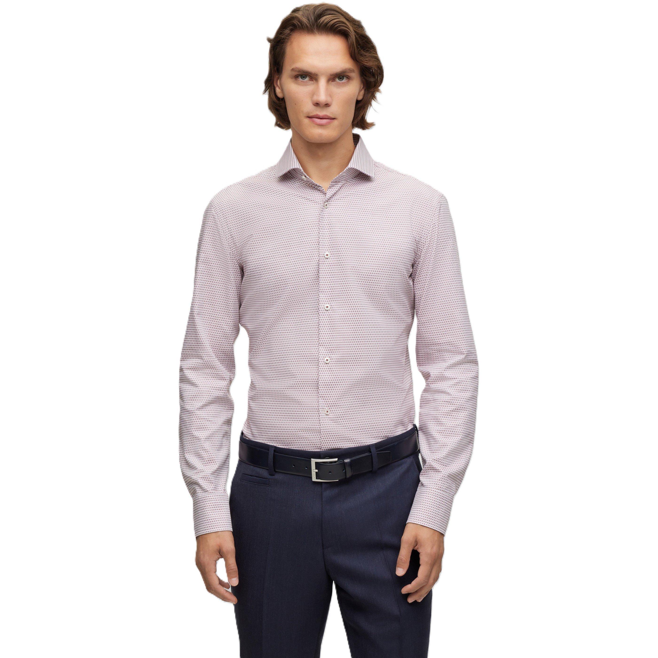Red - Boss - Men's Long Sleeve Shirt - 1