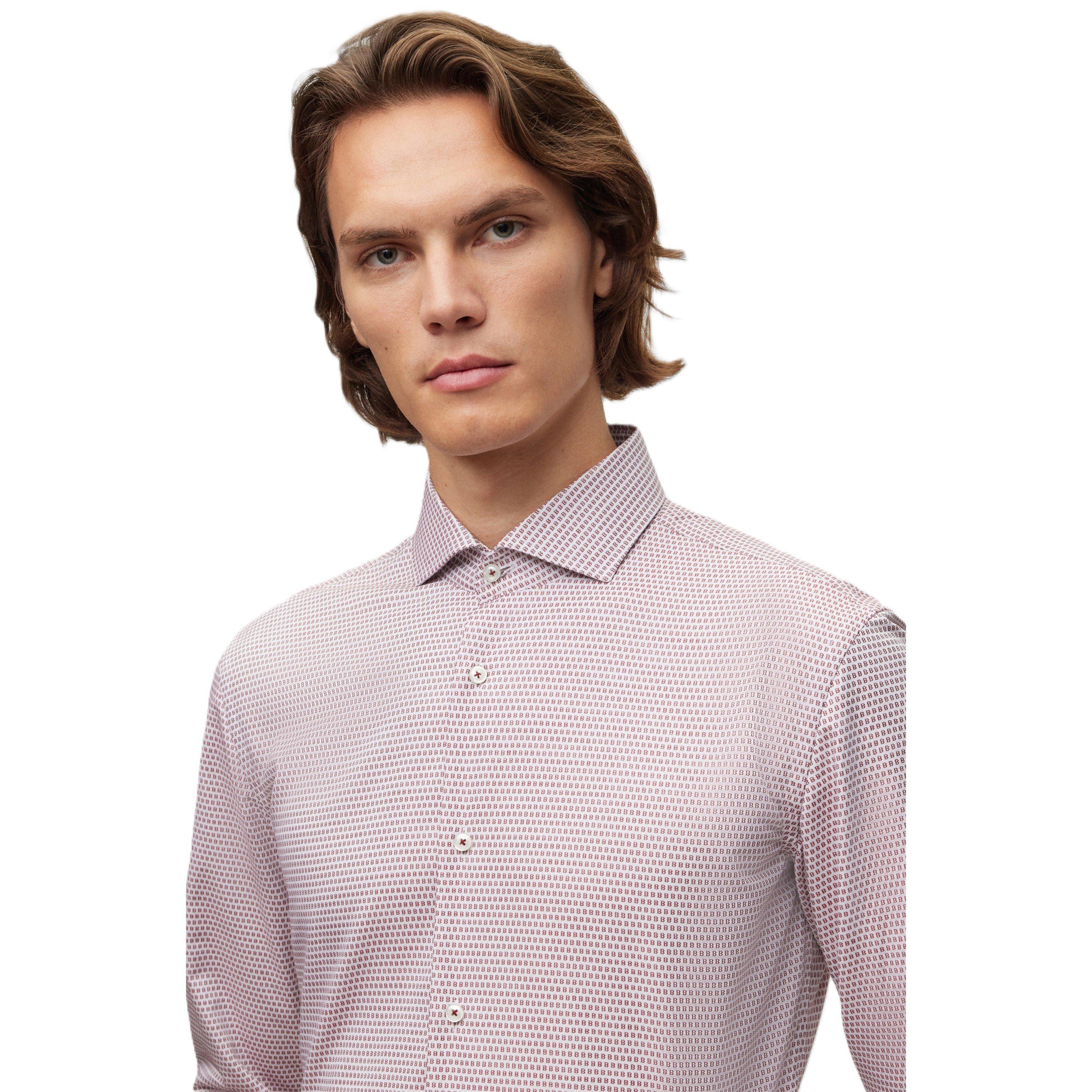 Red - Boss - Men's Long Sleeve Shirt - 3