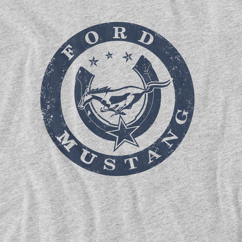 Light Grey - Ford - Lucky Ford Mustang T-Shirt Athletic Heather - 2