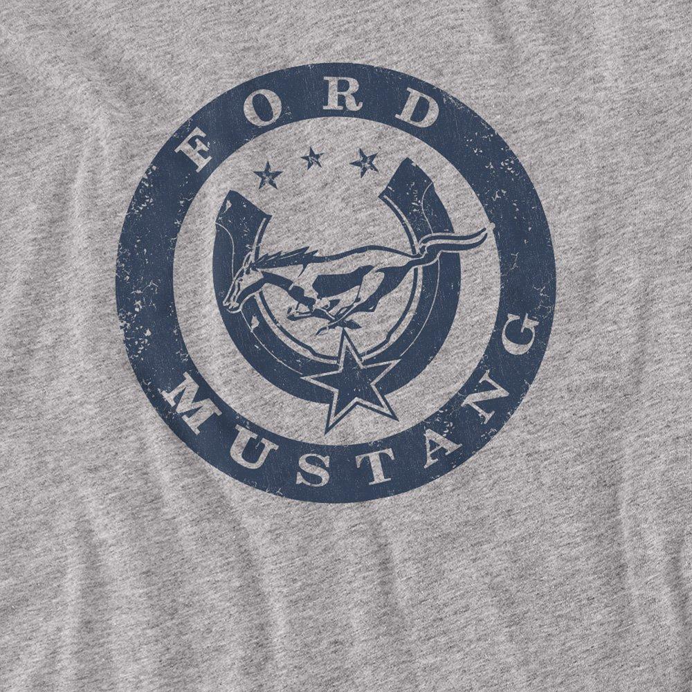 Light Grey - Ford - Lucky Ford Mustang Long Sleeve T-Shirt Athletic H - 2
