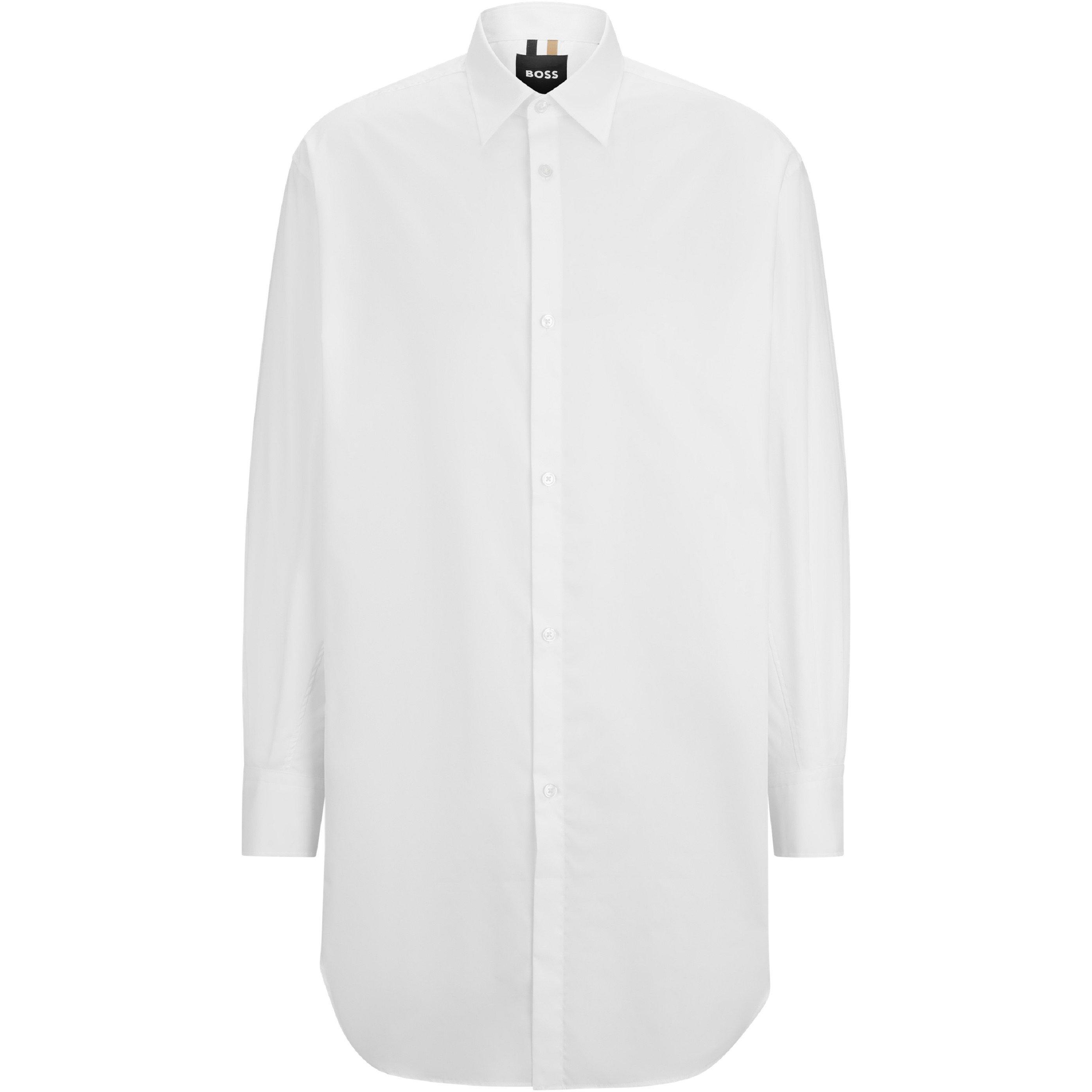 White - Boss - Men's Plain Long-Sleeve Shirt - 4
