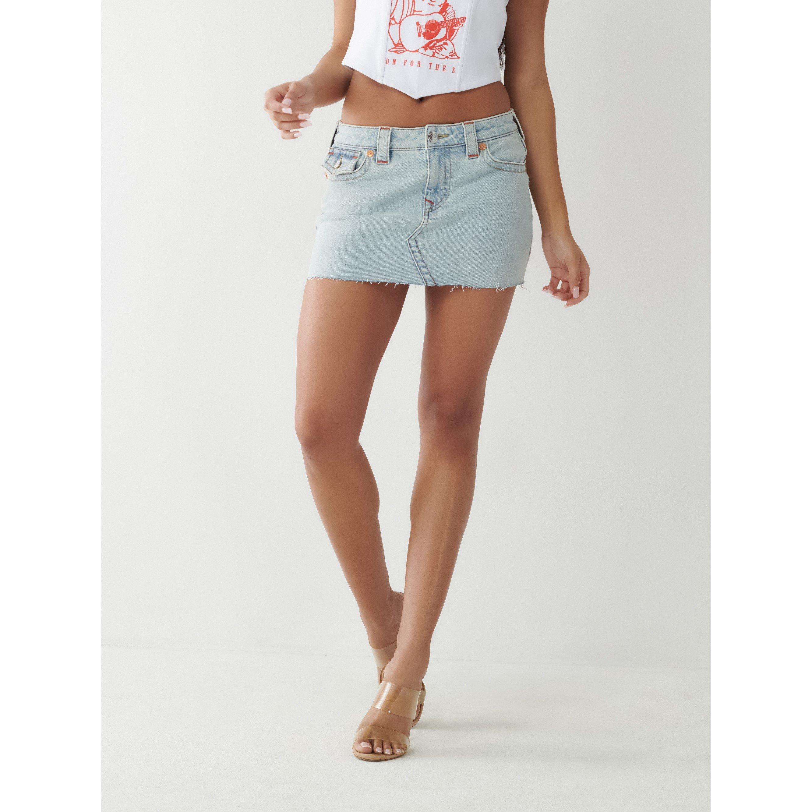 True Religion Women's Sadie Denim Skirt - Luminous Night - 27 L30