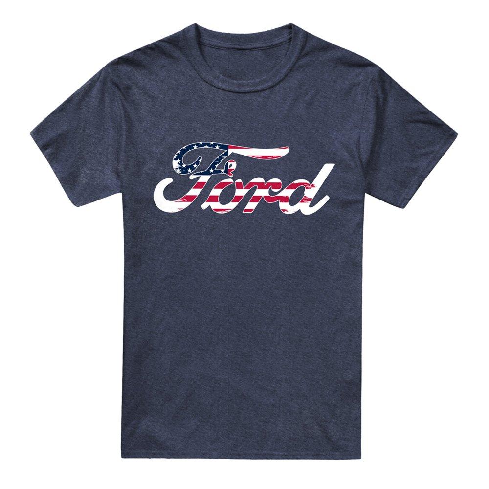 Navy - Ford - Ford Flag Logo T-Shirt Navy - 4