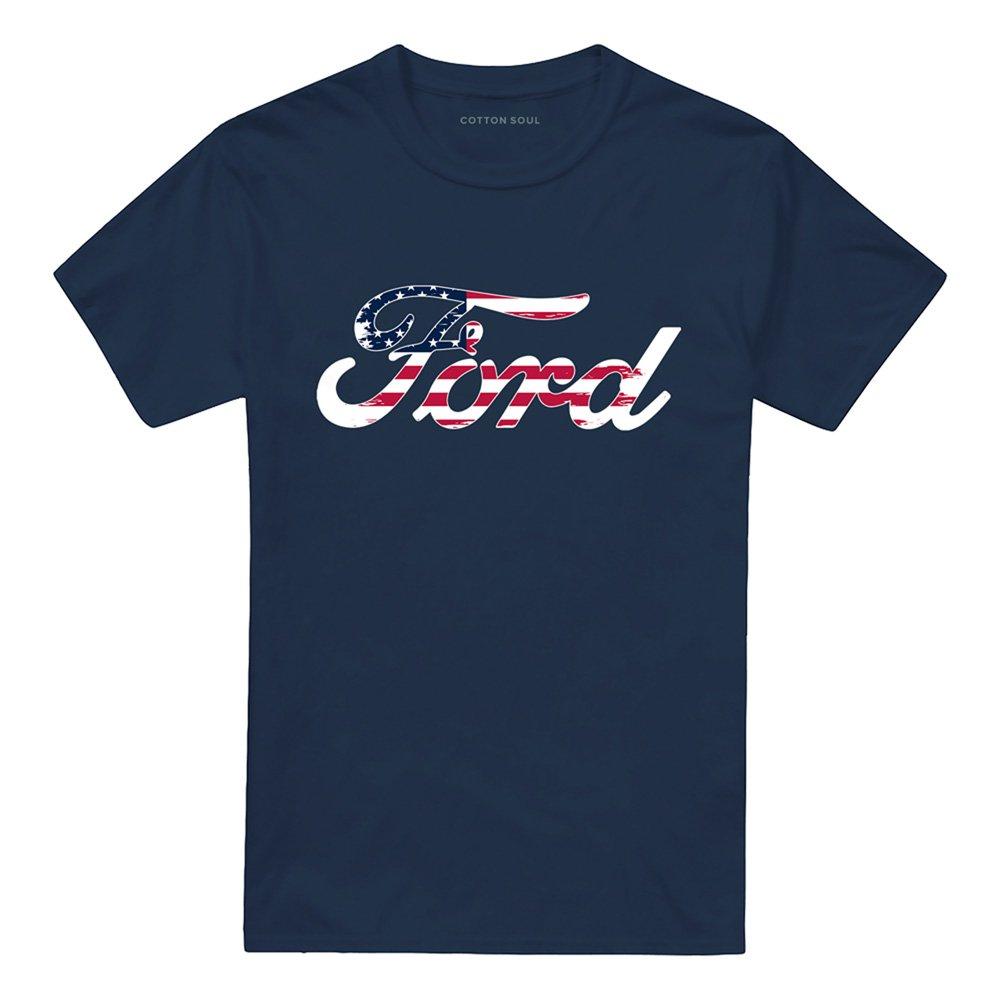 Navy - Ford - Ford Flag Logo T-Shirt Navy - 4