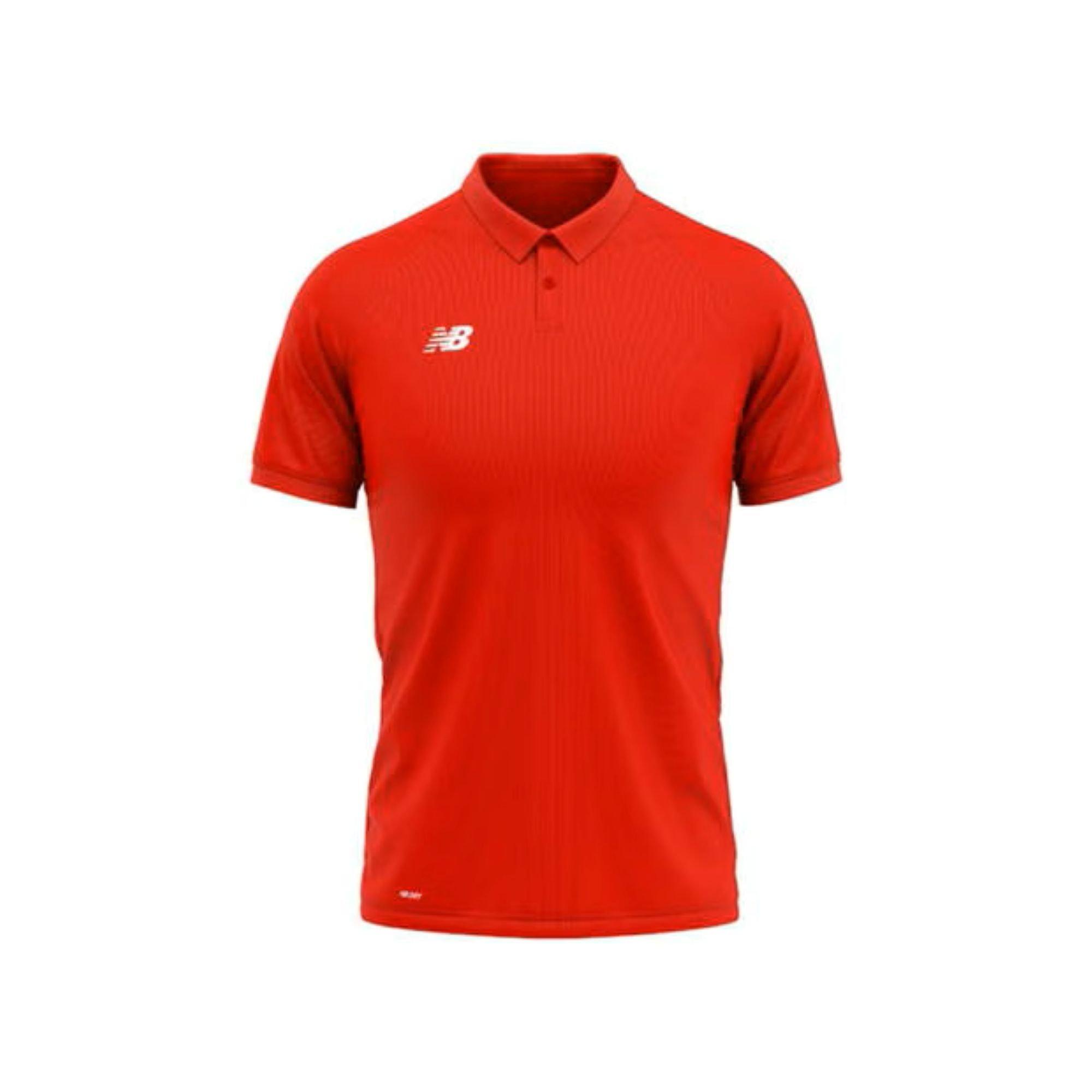Red Pepper - New Balance - Men's Short-Sleeve Cricket Polo Shirt