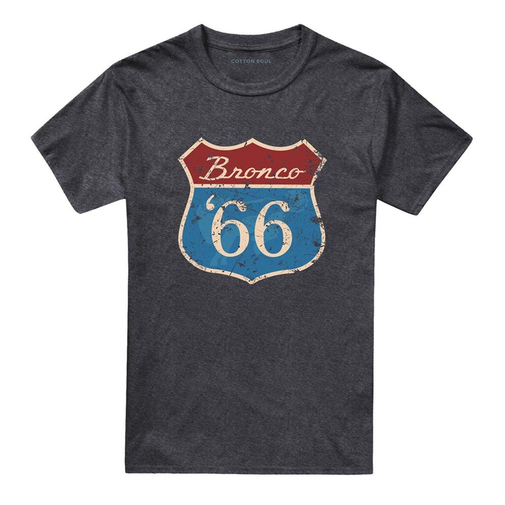 Charcoal - Ford - Ford Bronco Route 66 Bronco T-Shirt Charcoal - 4