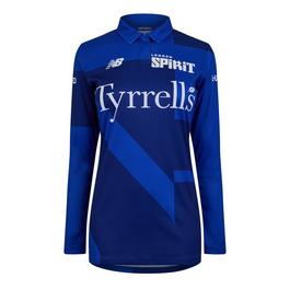 New Balance Long-Sleeve Cricket Polo Shirt