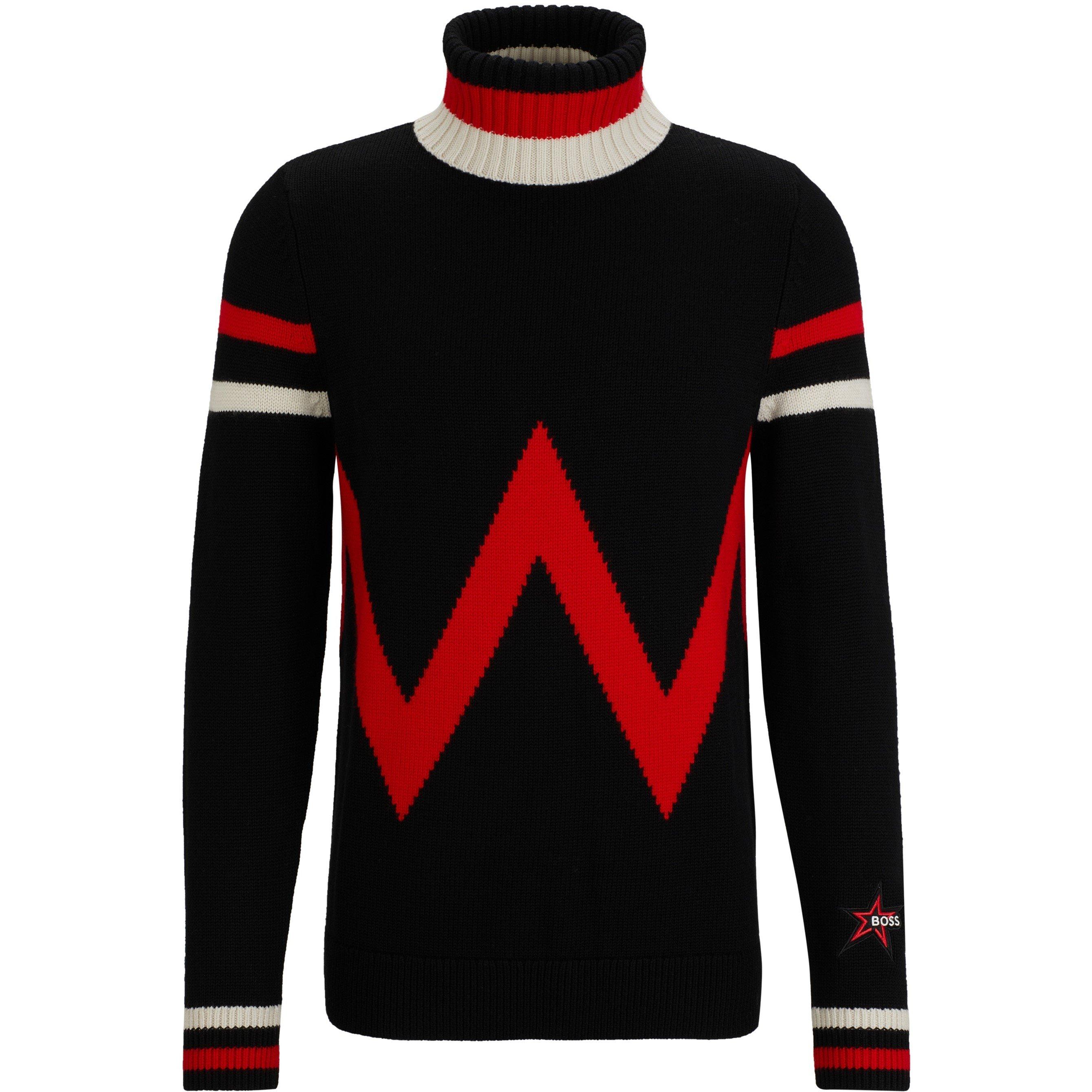 Black - Boss - Men's Crew Neck Jumper - 4