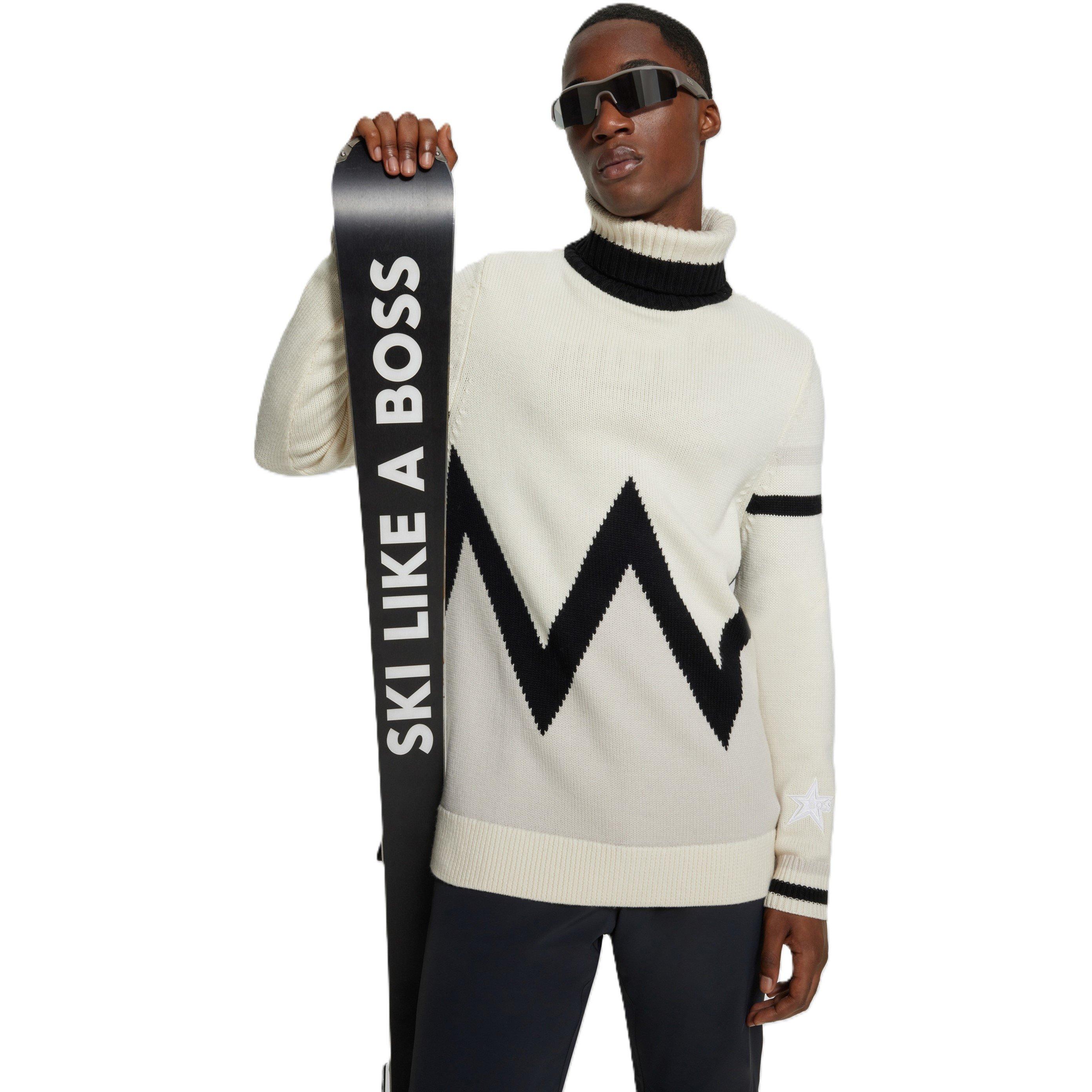 Boss Men's Crew Neck Soft Knit Jumper - Light Beige - S