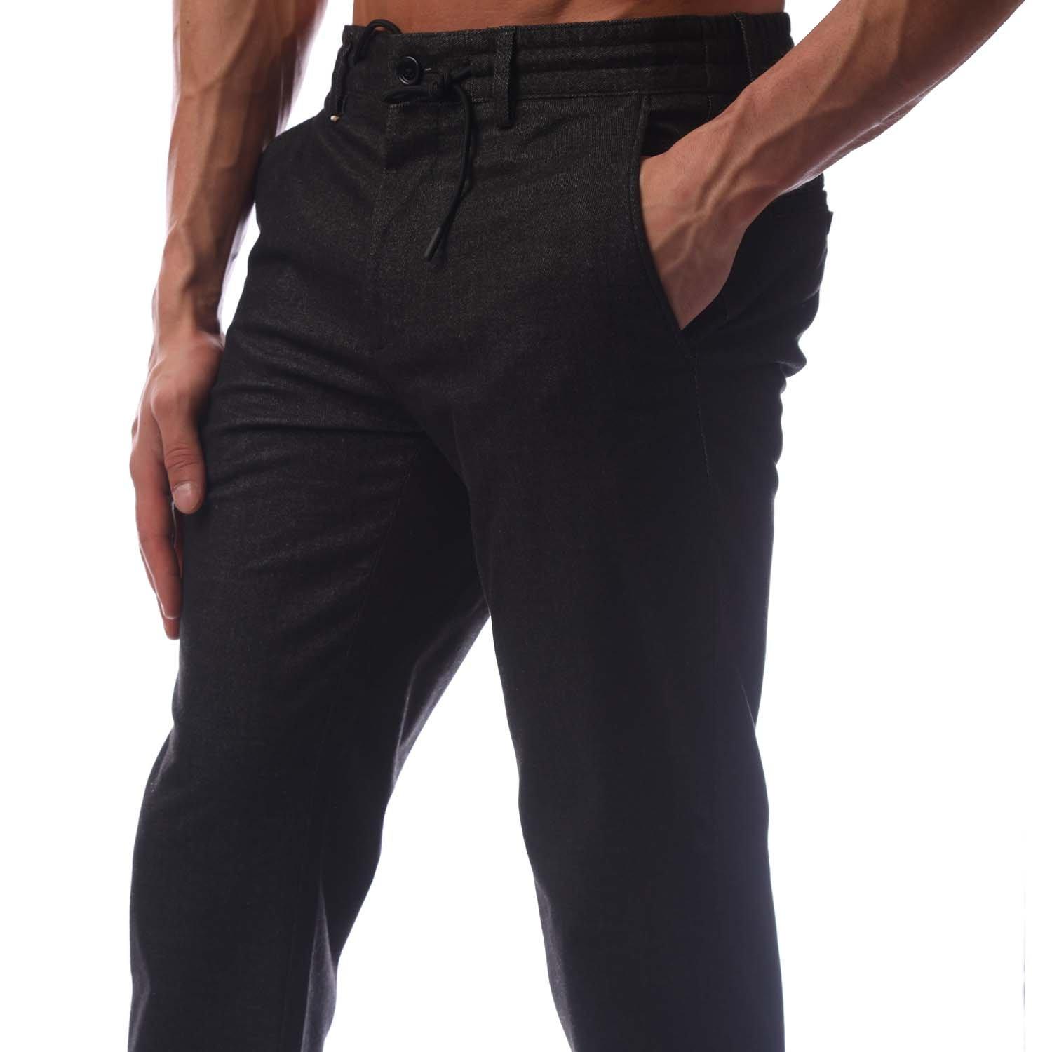 Black - Boss - Men's Tailored Trousers - 3