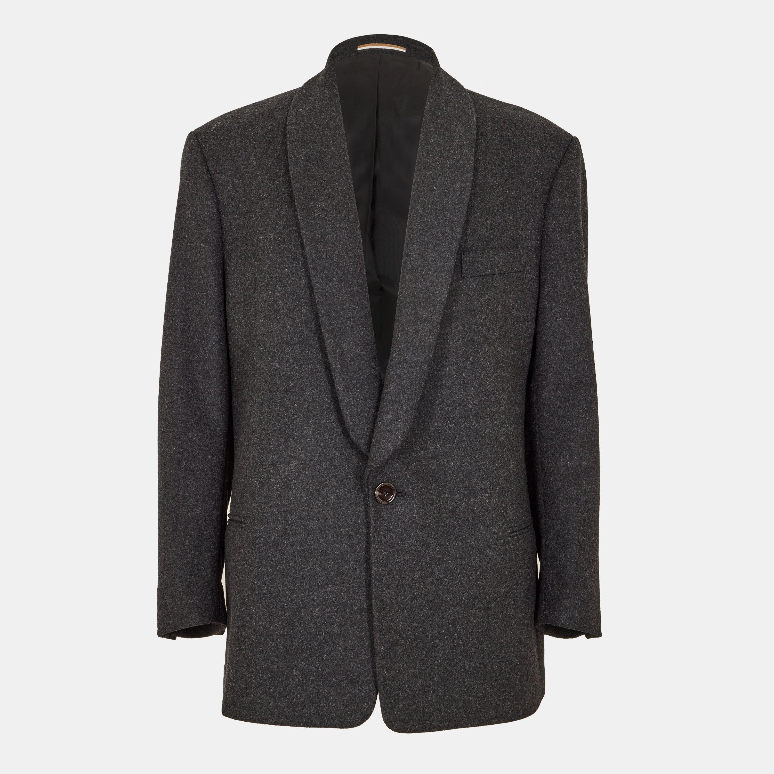 Boss Men's BOSS Single Breasted Long Sleeve Blazer - Grey - Size 36 (46)