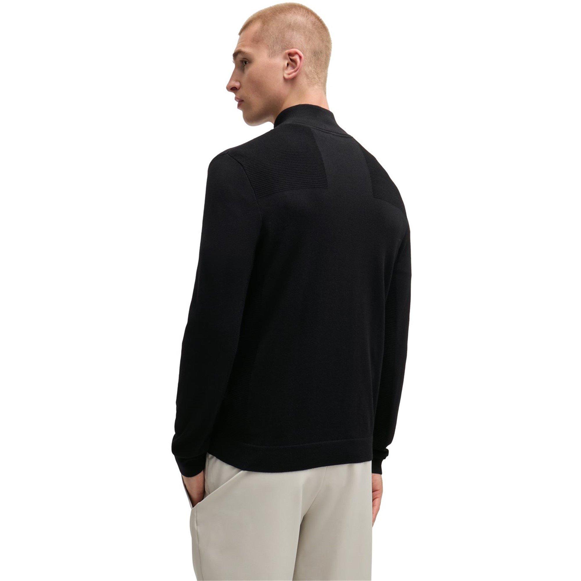Black 001 - Boss - Men's MomentumX QZ Jumper - 3