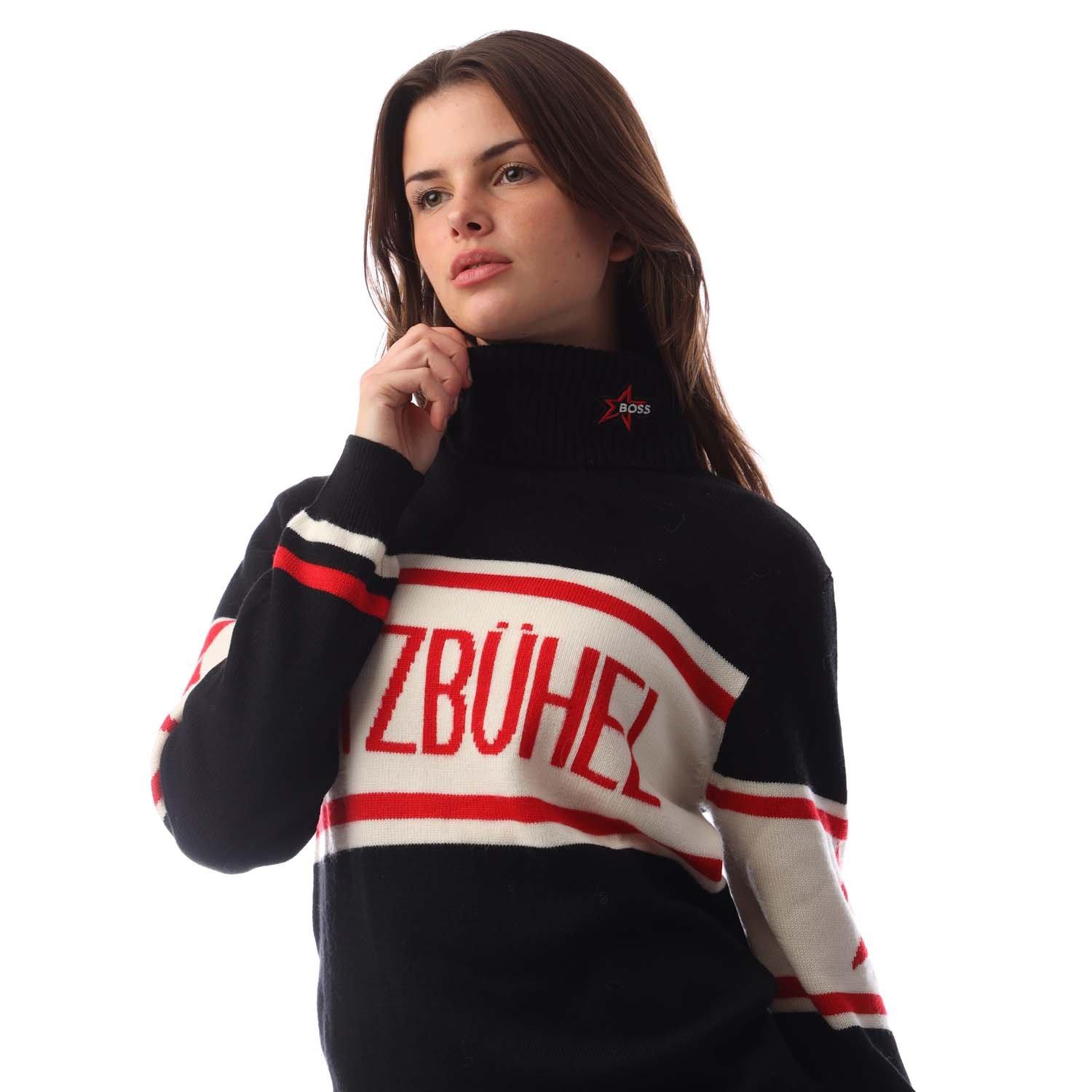 Black - Boss - Women's Crew Neck Jumper - 2