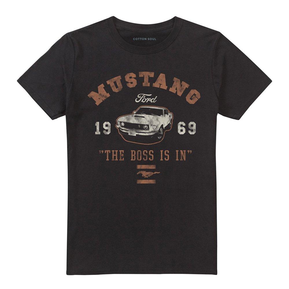 Black - Ford - Mustang The Boss Is In T-Shirt Black - 4