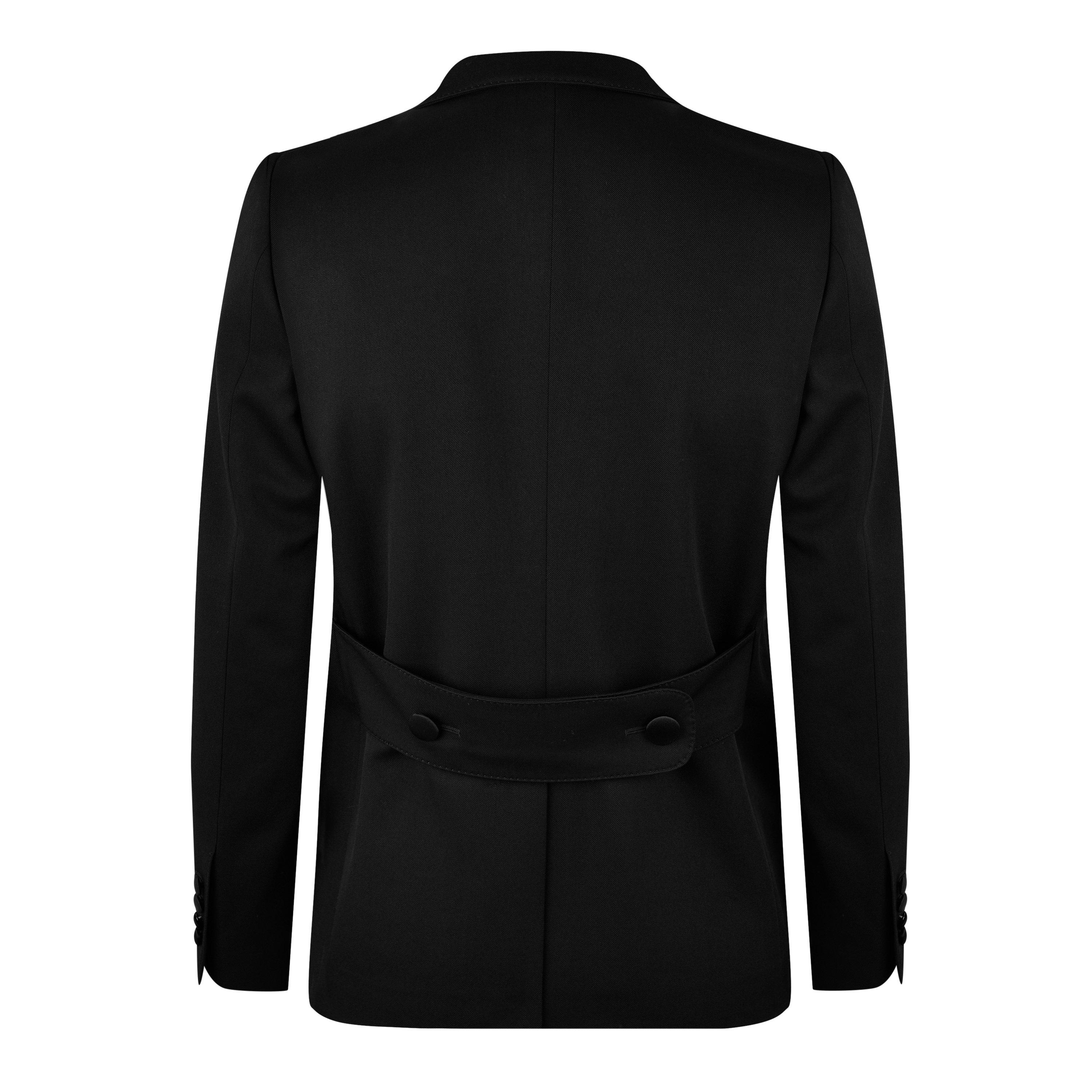 Black - Dolce and Gabbana - Men's Double Breasted Wool Long Sleeve Formal Jacket - 6