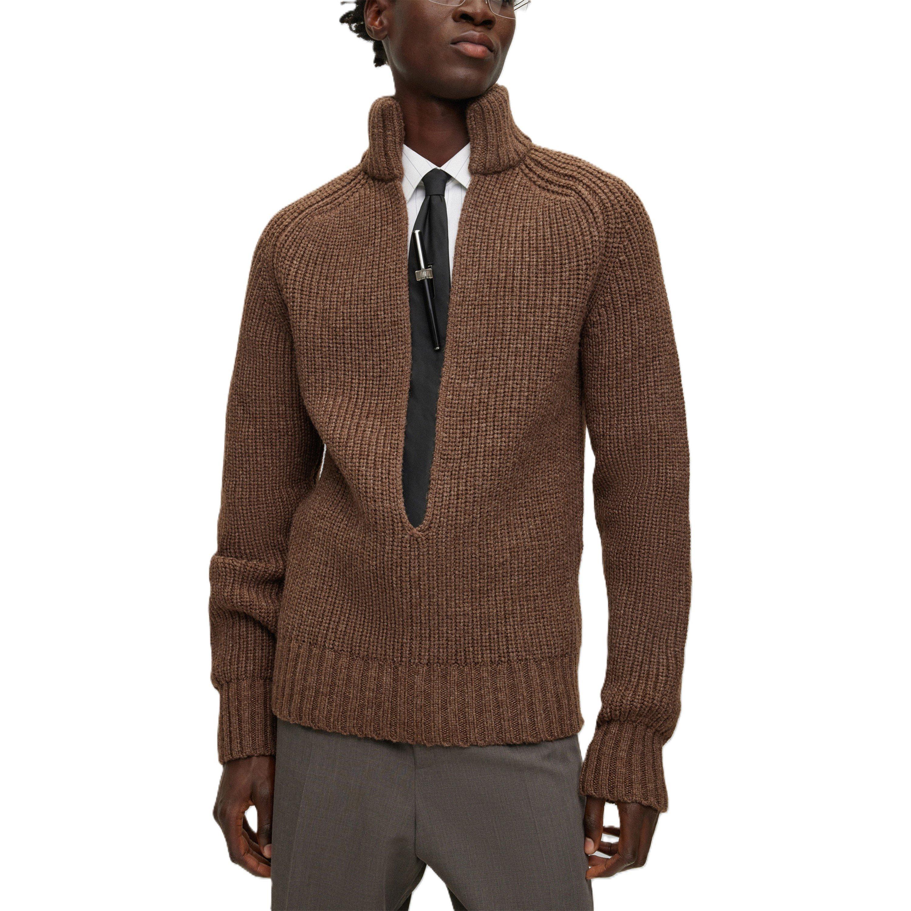 Rust/Copper - Boss - Men's Ftype Knitted Tops - 1