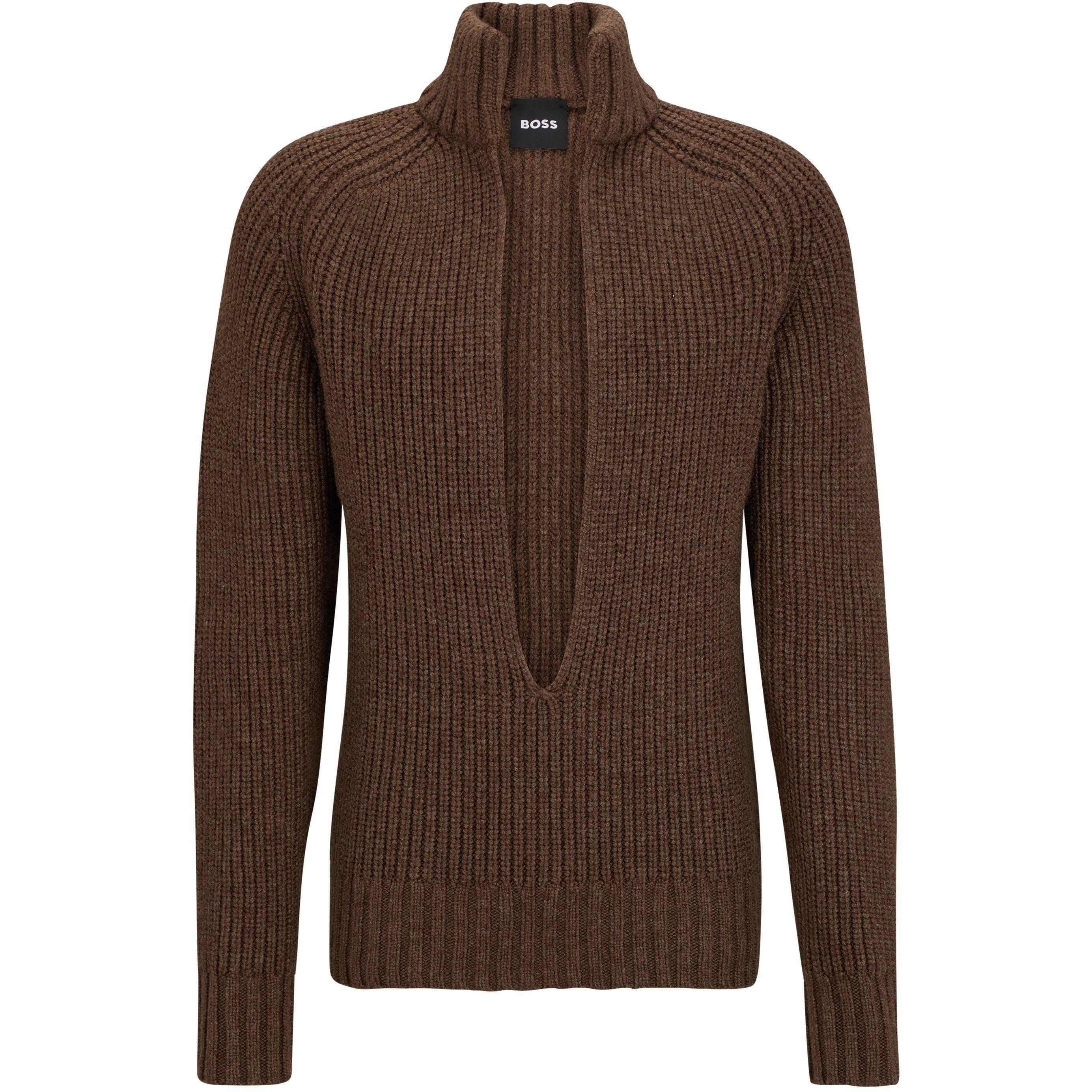 Rust/Copper - Boss - Men's  Ftype Knitted Tops - 3