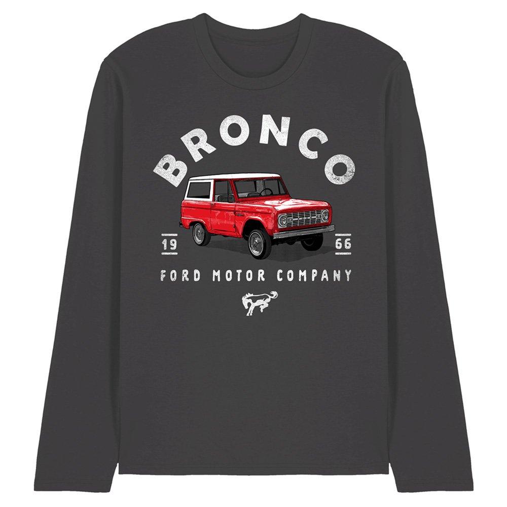 Charcoal - Ford - Ford Bronco Bronco Illustrated Long Sleeve T-Shirt - 1