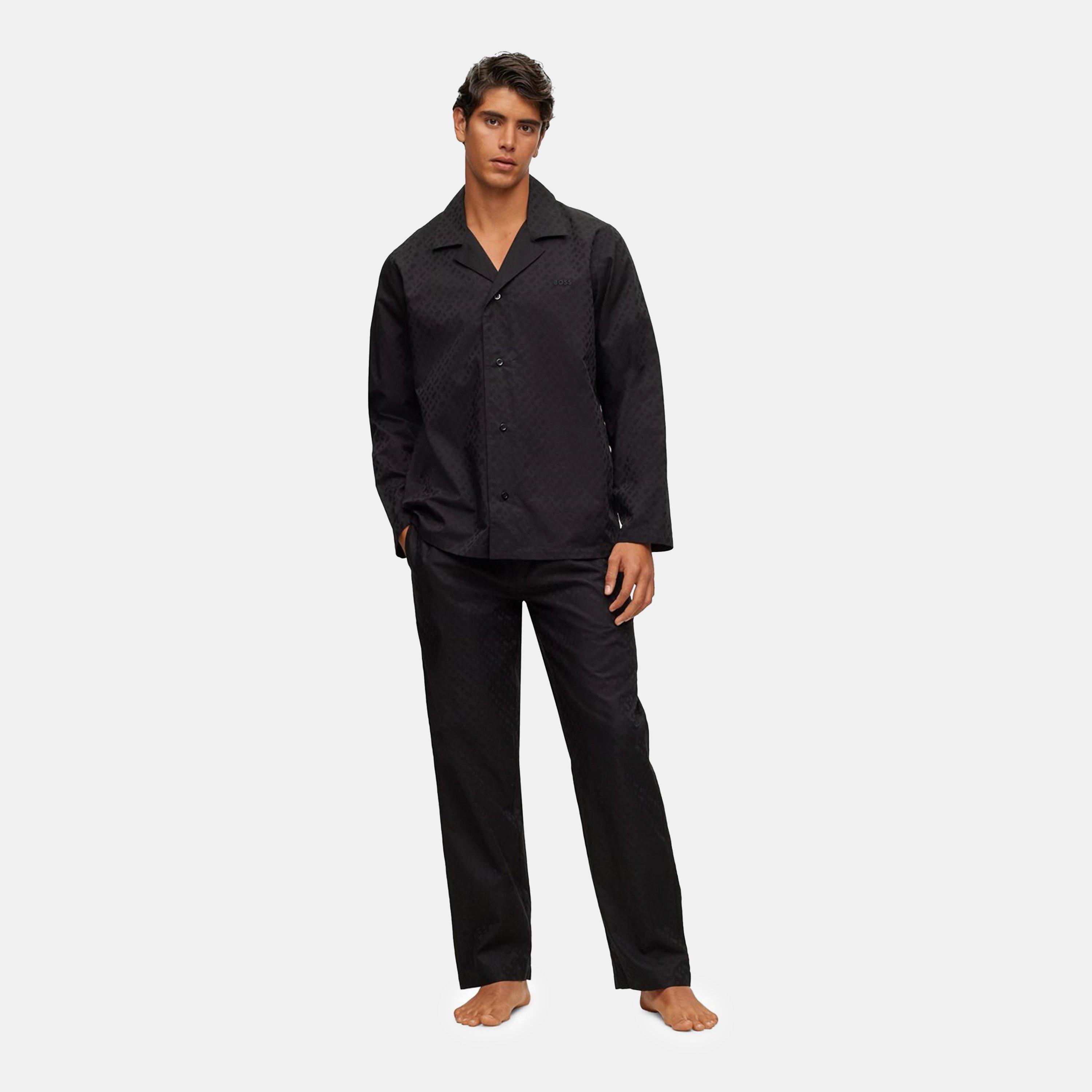 Black - Boss - Men's Long Sleeve Pyjama Sets - 5