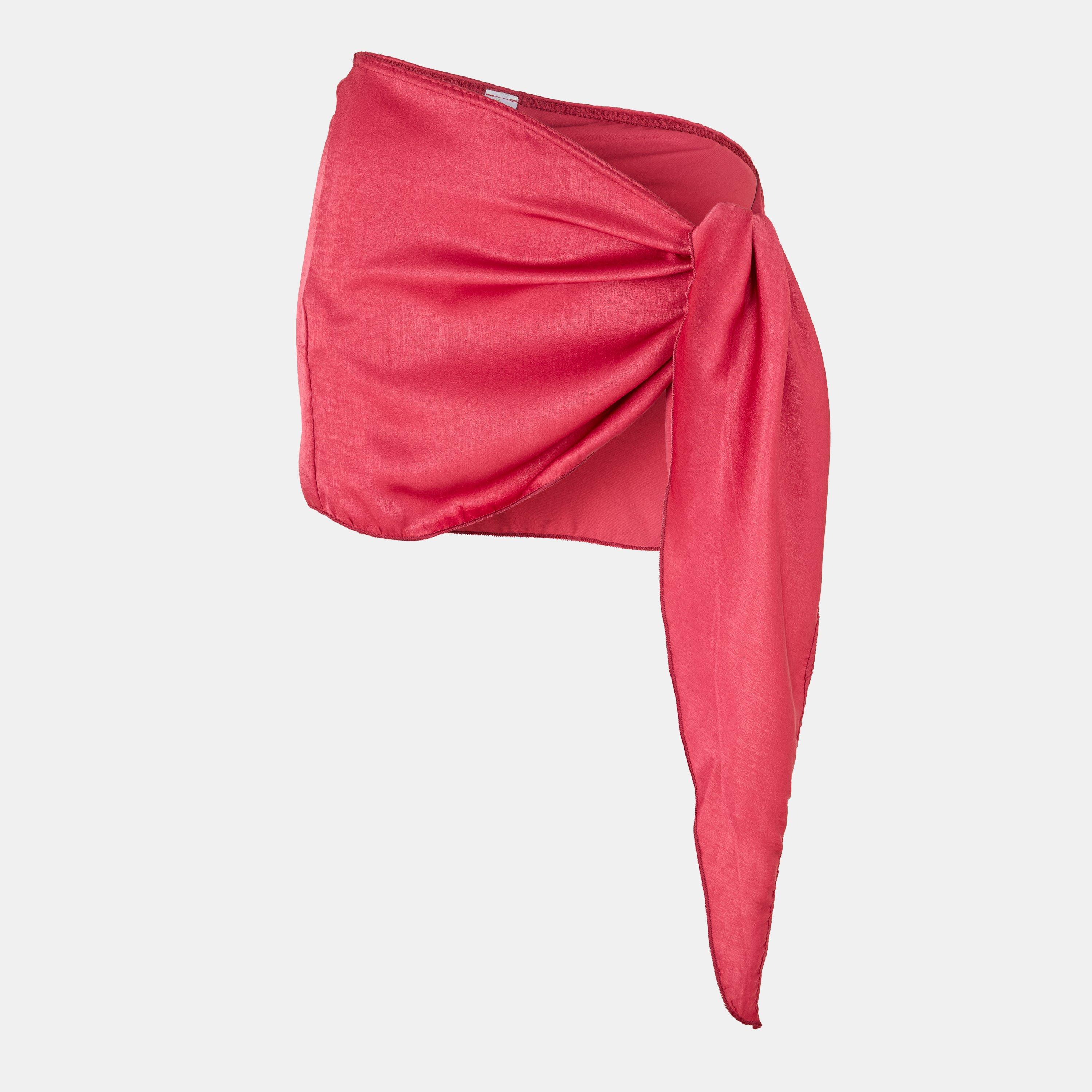 Maroon - Grace Jacob - Women's Sarongs - 1