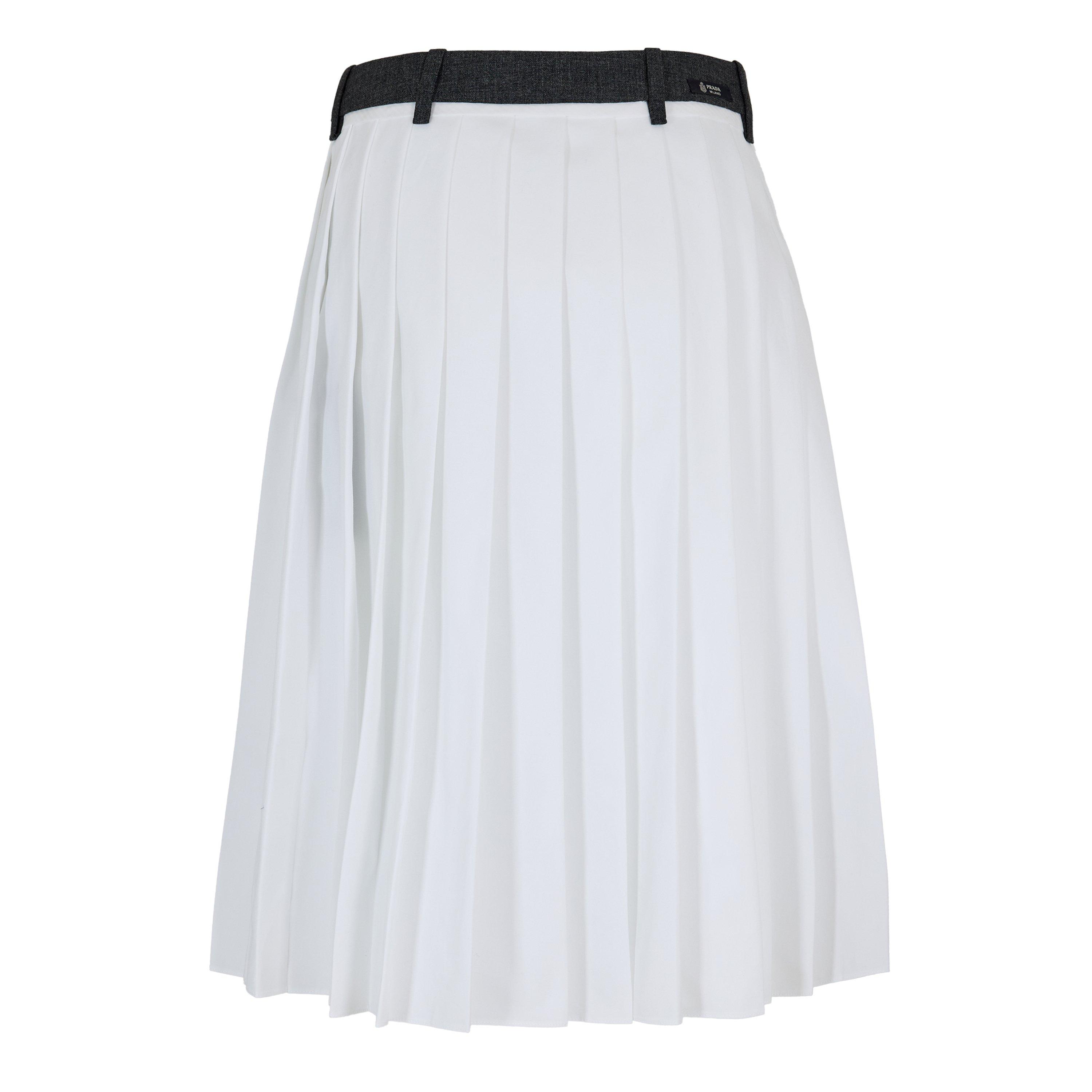 Bianco - Prada - Prada Pleat Skirt Ld62 - 2