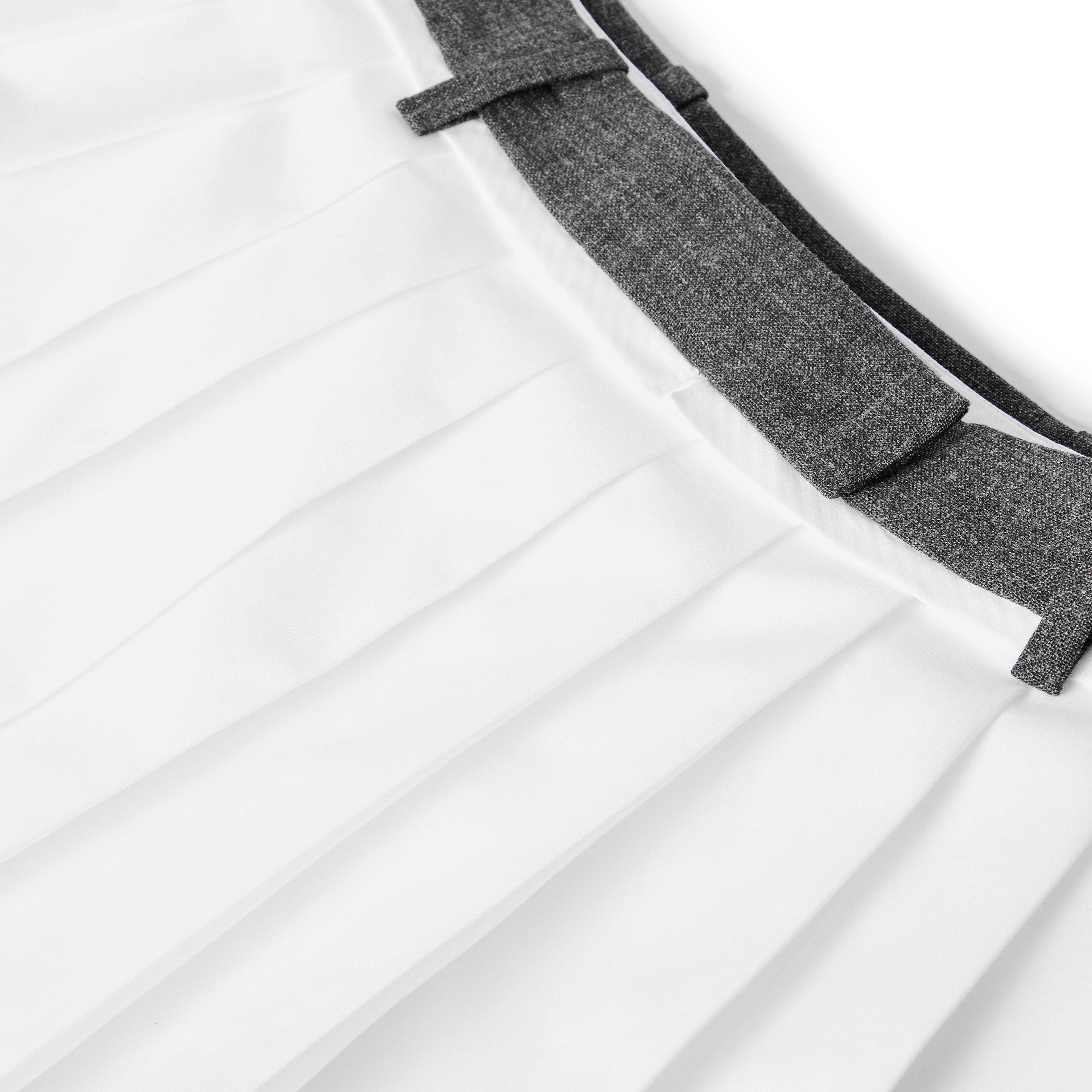 Bianco - Prada - Women's Pleat Midi Skirt - 5