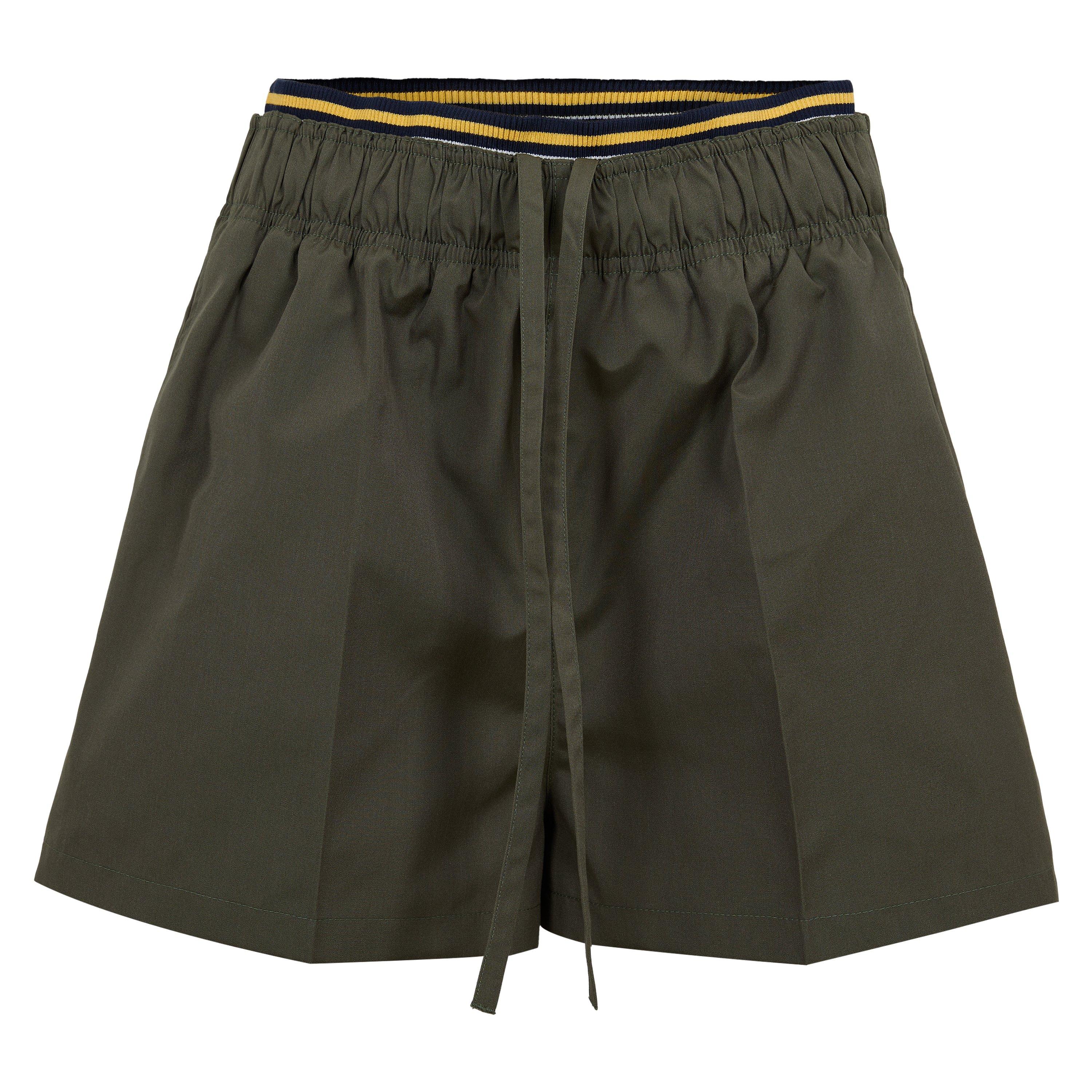 PRADA ABBIGLIAMENTO | Military green twill shorts | female | 42 - Image 3