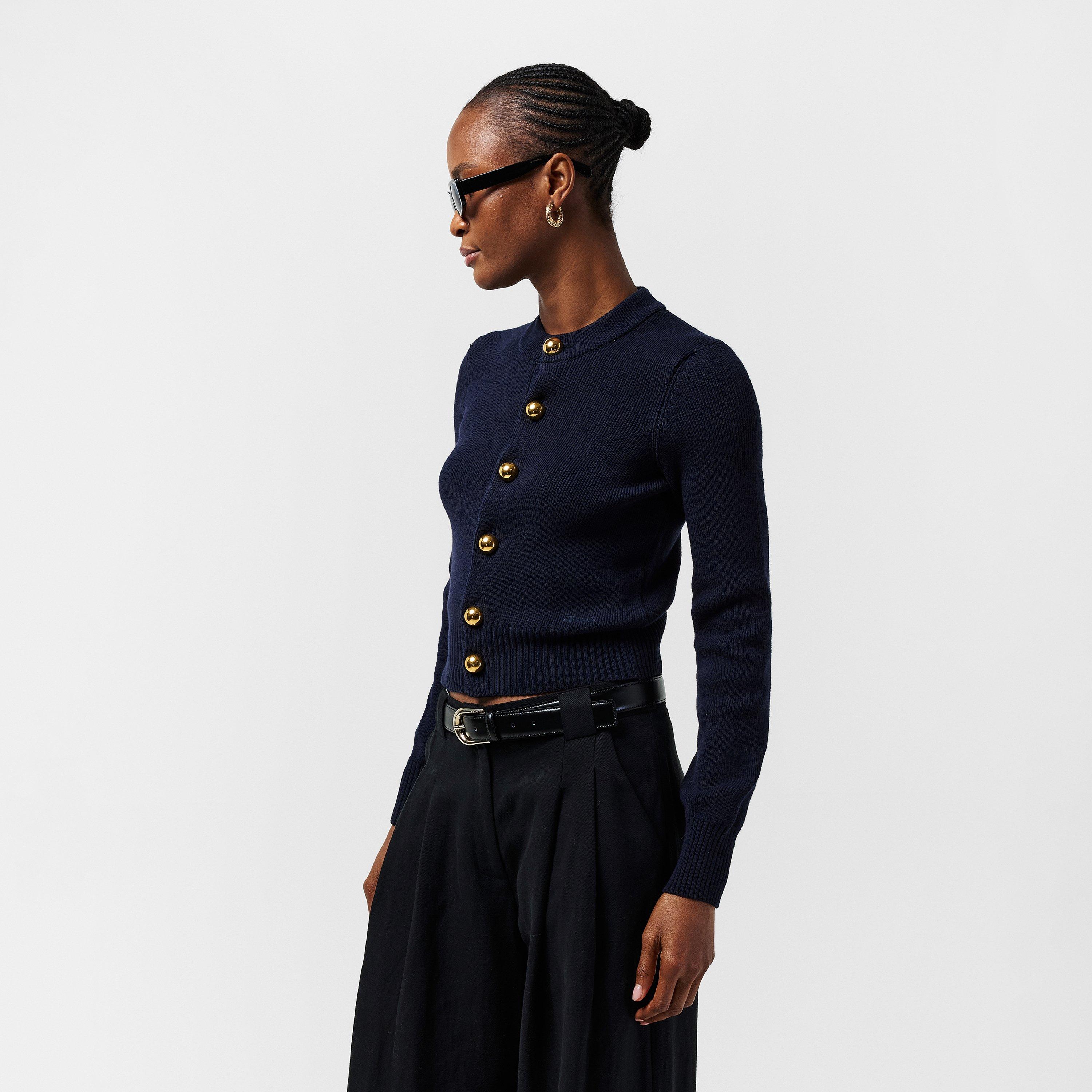  Navy Blue/4011 - AMI Paris - AMI Sailor Cardi Ld99 - 3