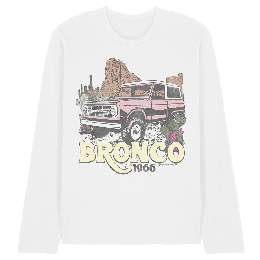 White - Ford - Ford Bronco Desert 1966 Long Sleeve T-Shirt White - 1
