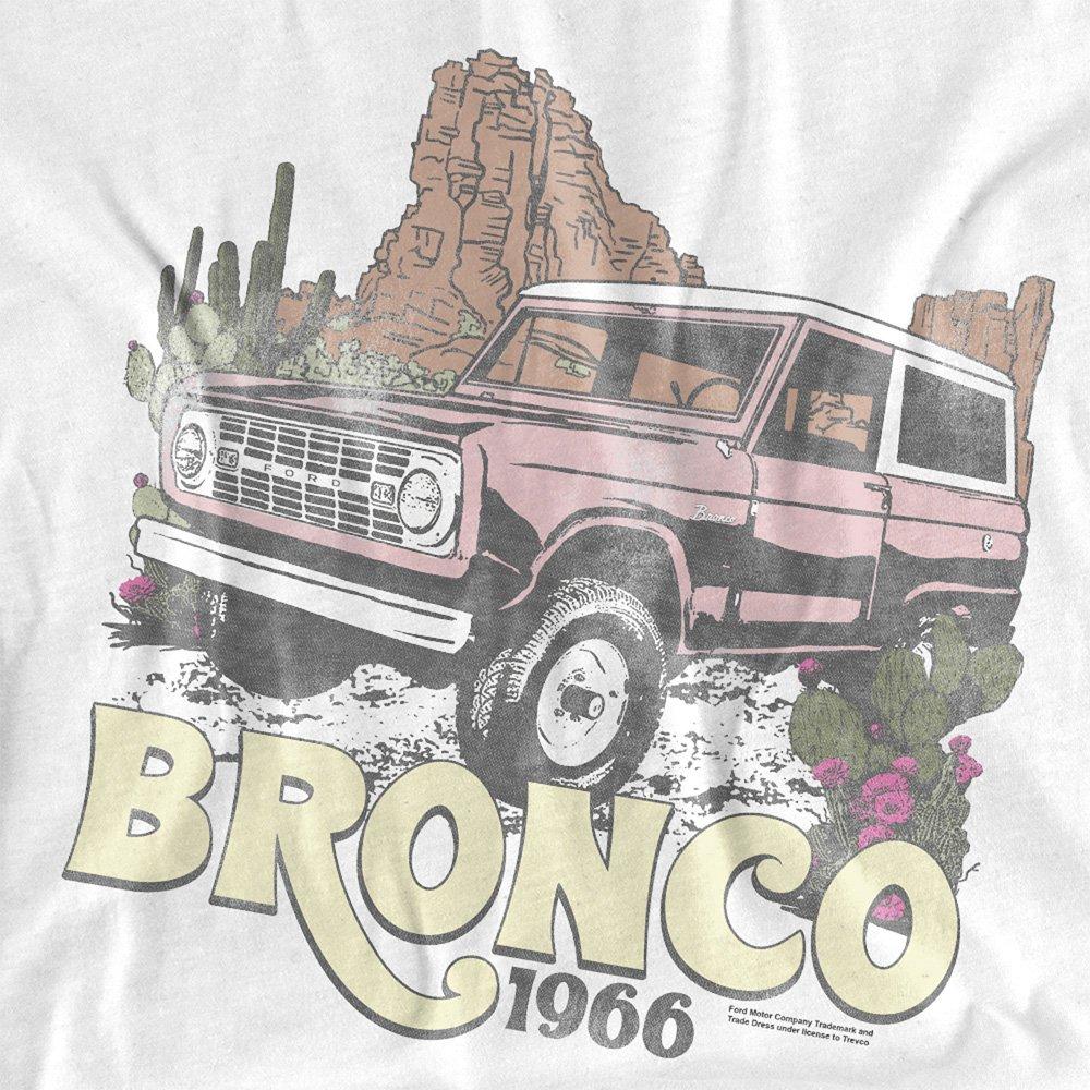 White - Ford - Ford Bronco Desert 1966 Long Sleeve T-Shirt White - 2