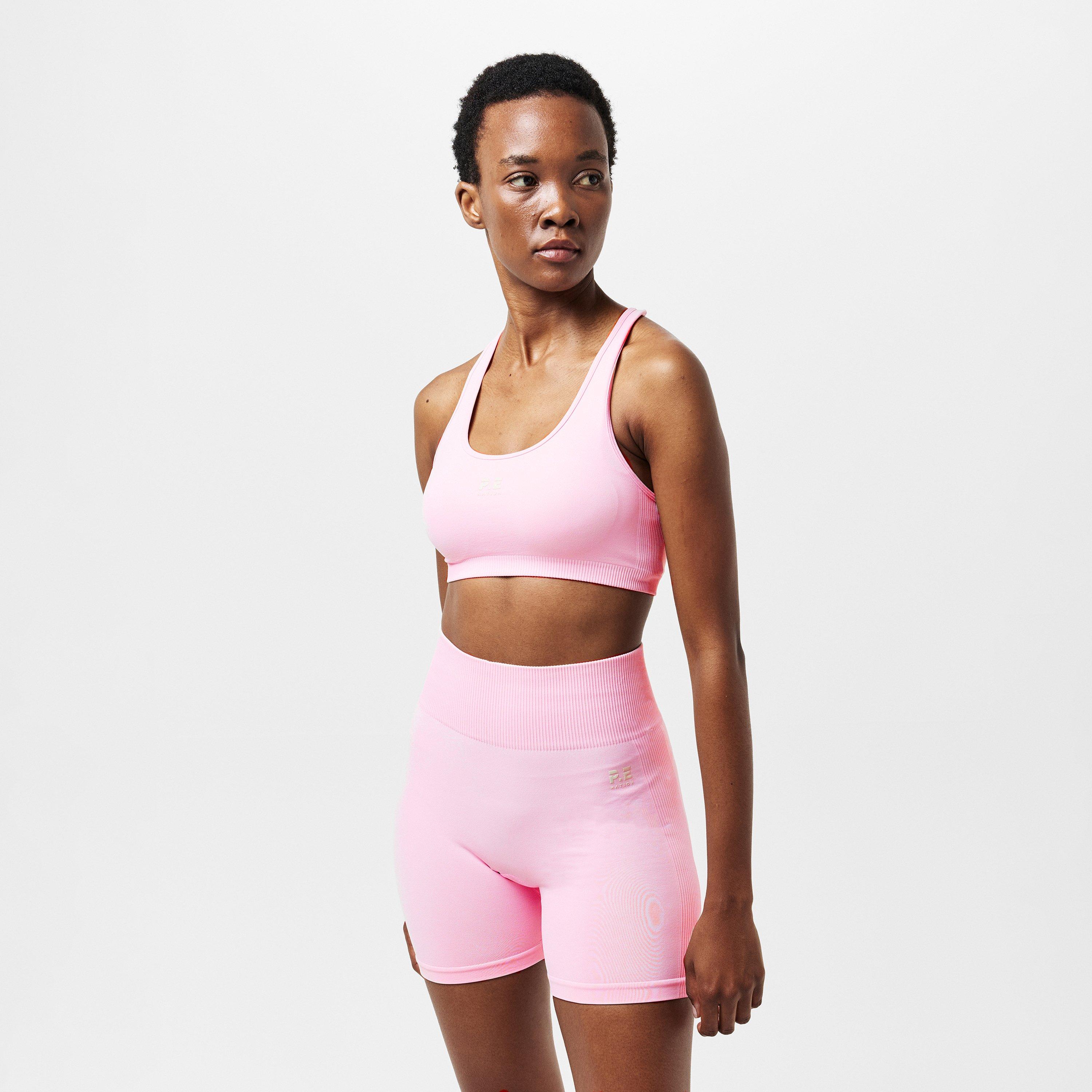 CHALK PINK - PE Nation - Women's Restore Medium Impact Sports Bra - 3