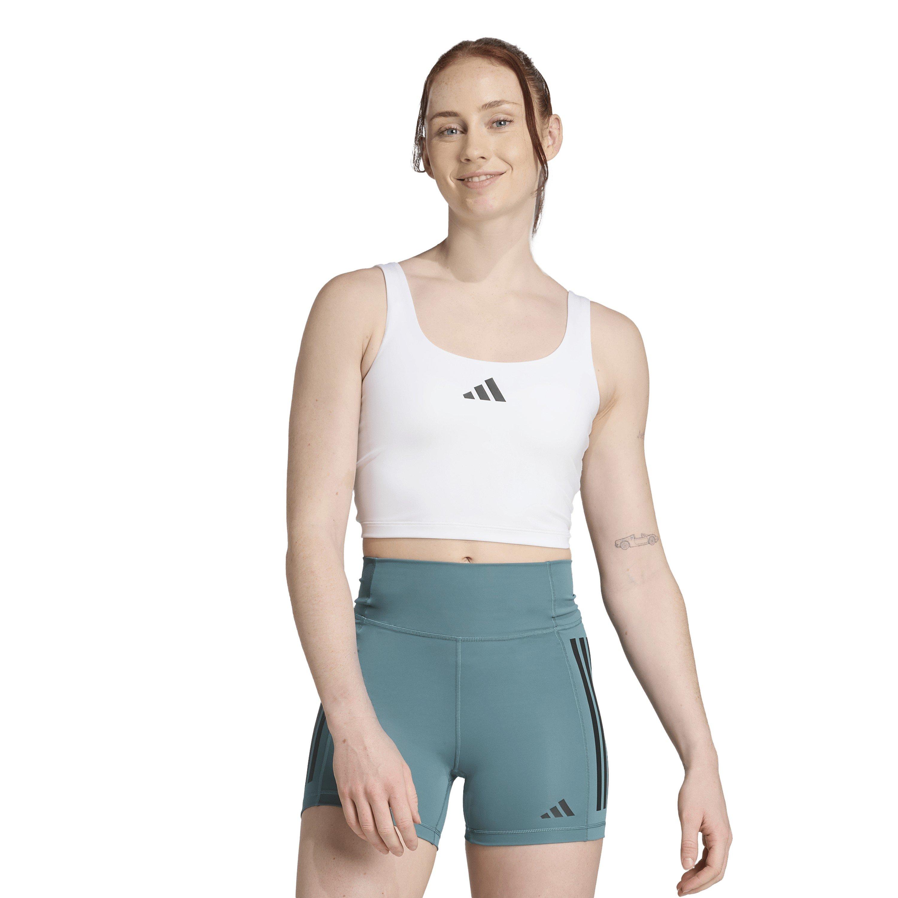 White - adidas - Power Womens Light Support Bra Tank Top - 2
