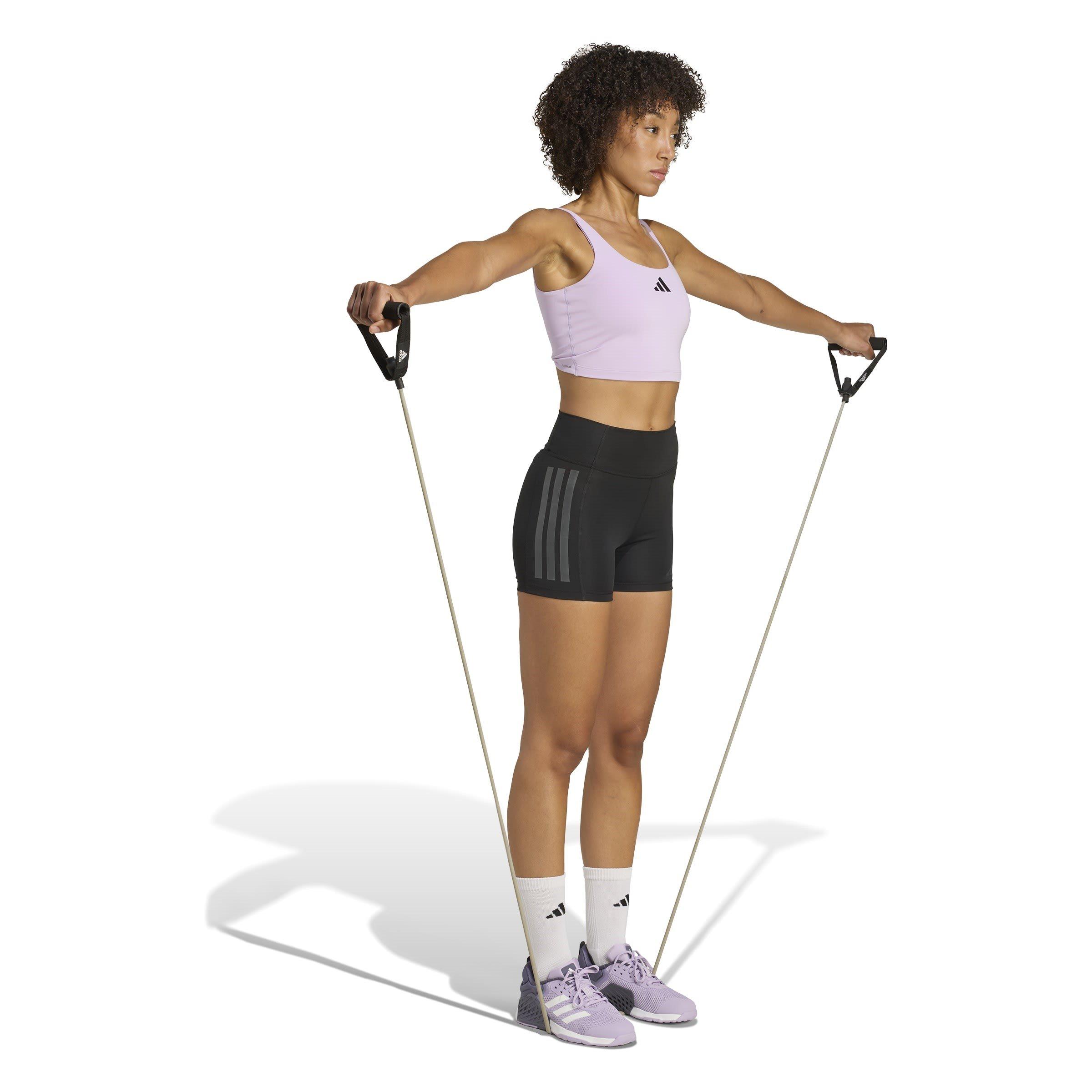 Powder Plum - adidas - Power Womens Light Support Bra Tank Top - 4