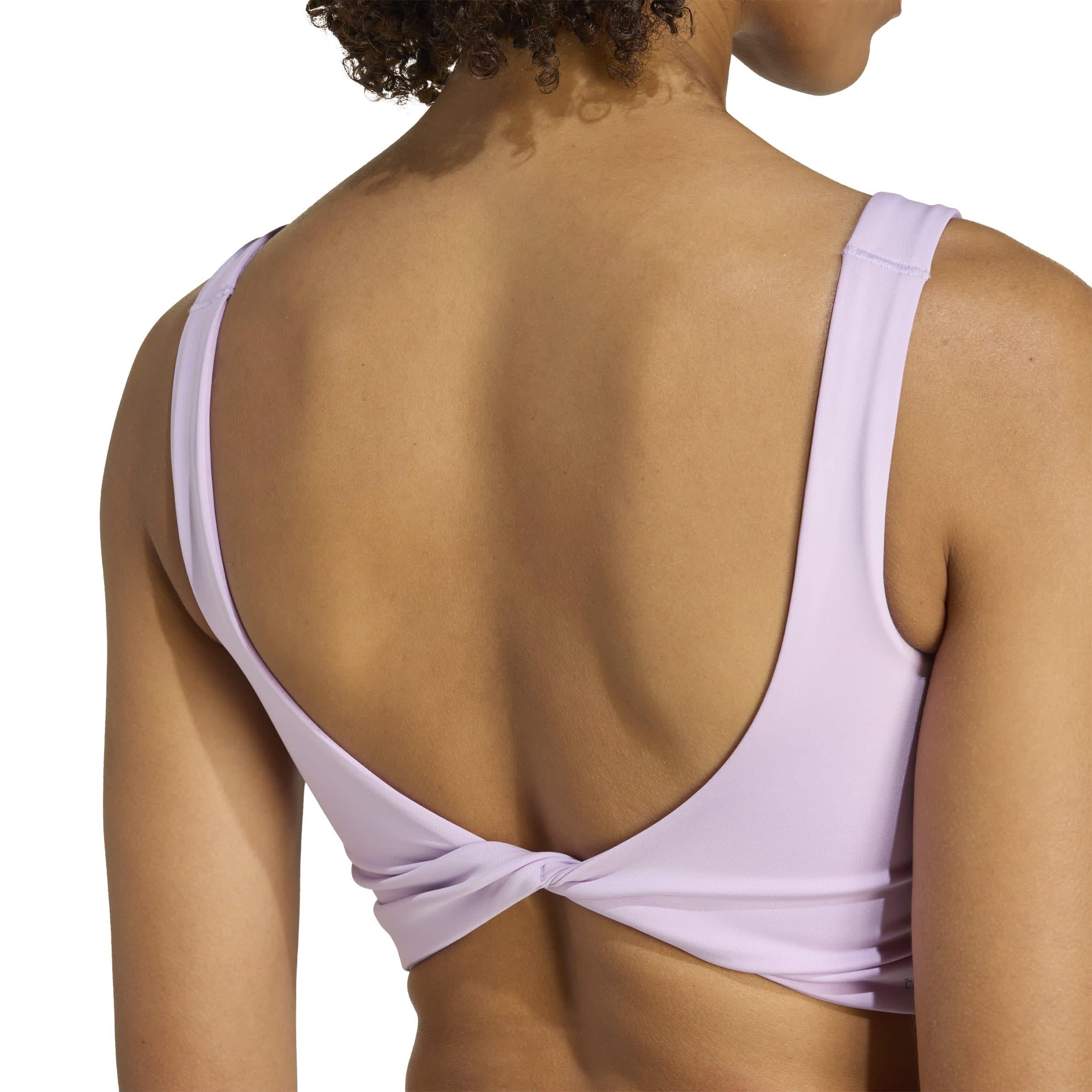 Powder Plum - adidas - Power Womens Light Support Bra Tank Top - 6