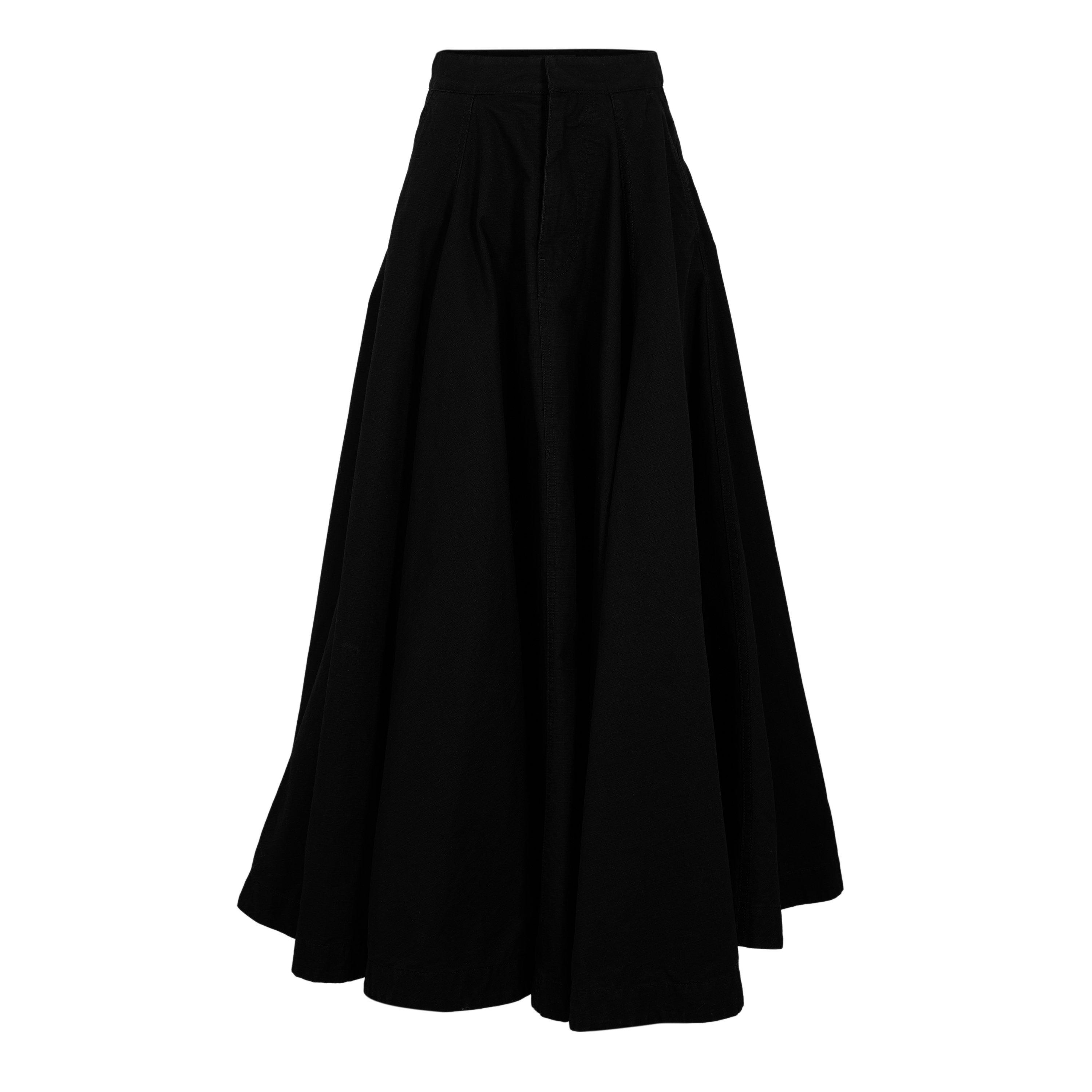 Balenciaga Women's Black Bal Godet Maxi Skirt - 8 (XS)