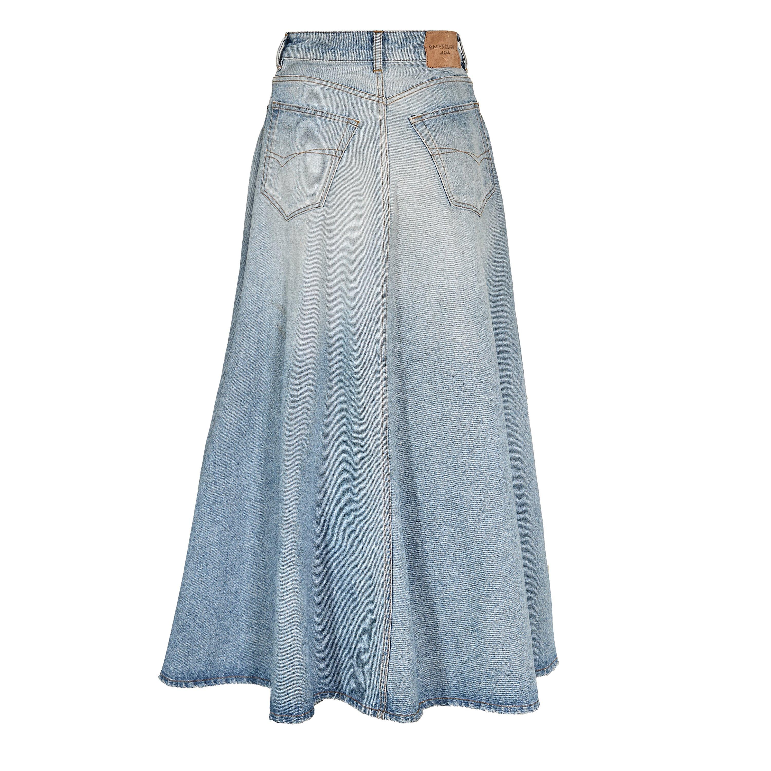 Dirty Blue - Balenciaga - Bal Denim Maxi Skrt Ld61 - 2