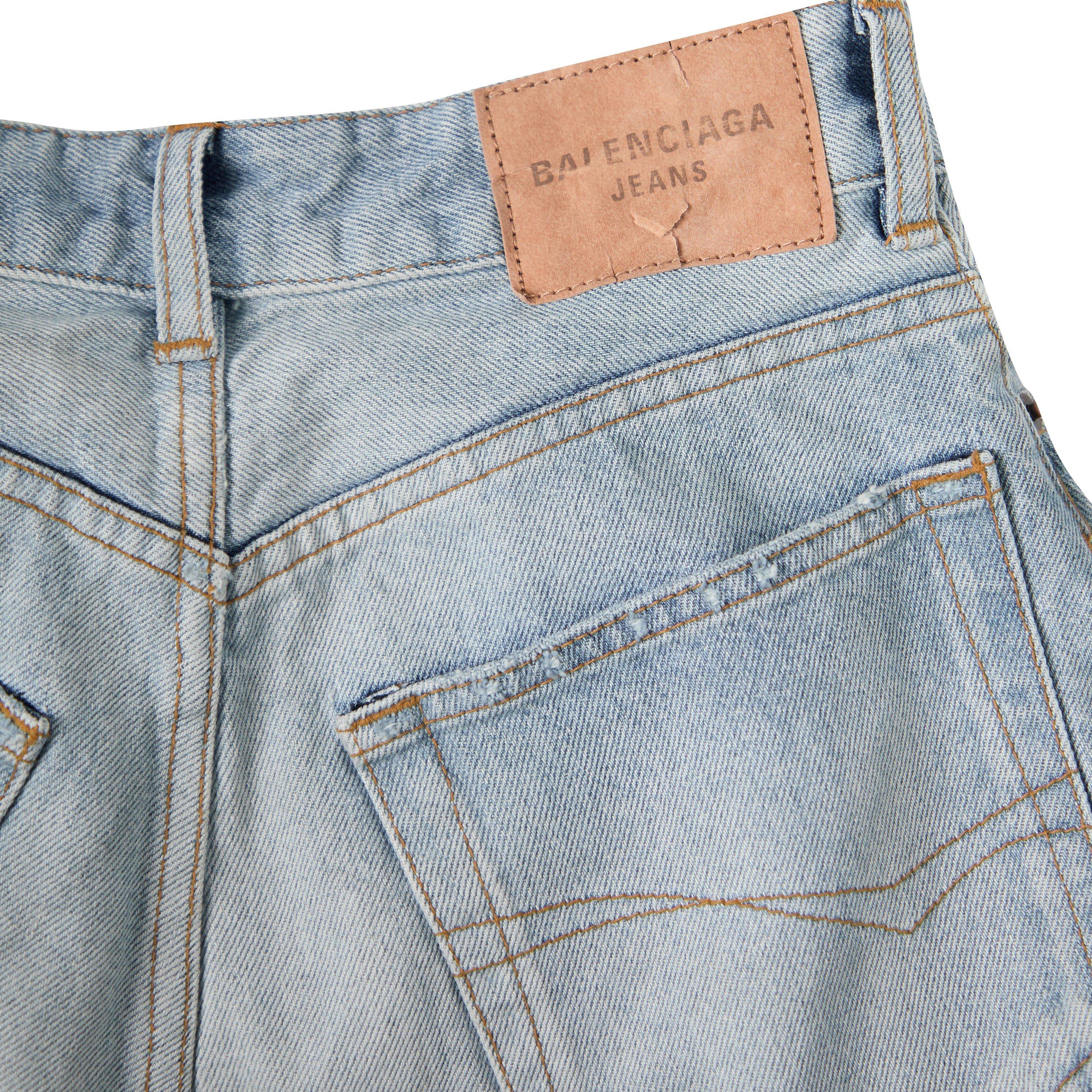 Dirty Blue - Balenciaga - Womens Godet Maxi Skirt - 5