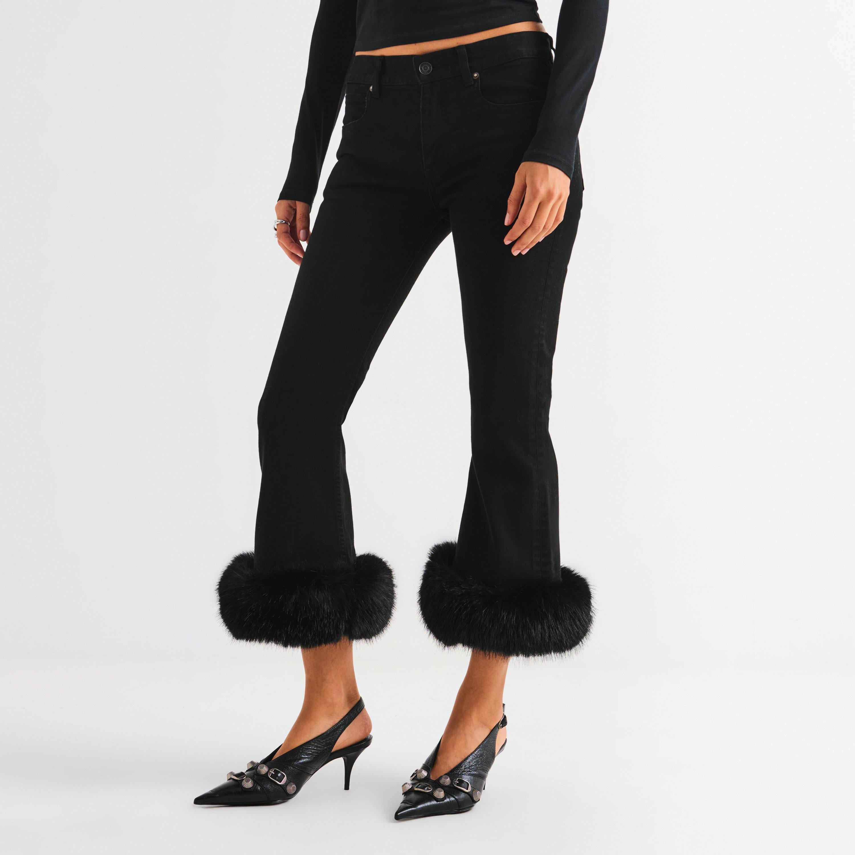 Black - Balenciaga - Bal Flared Capri Pnt Ld61 - 3