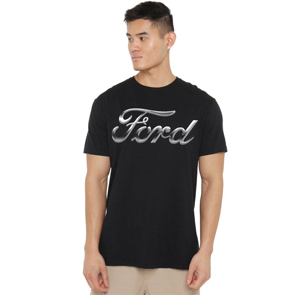 Black - Ford - Ford Chrome Ford Logo T-Shirt Black - 1