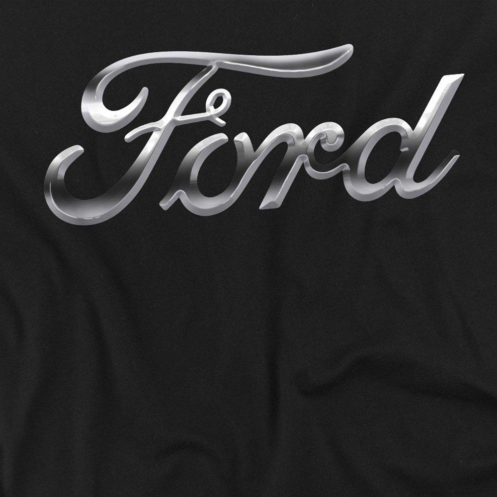 Black - Ford - Ford Chrome Ford Logo T-Shirt Black - 2