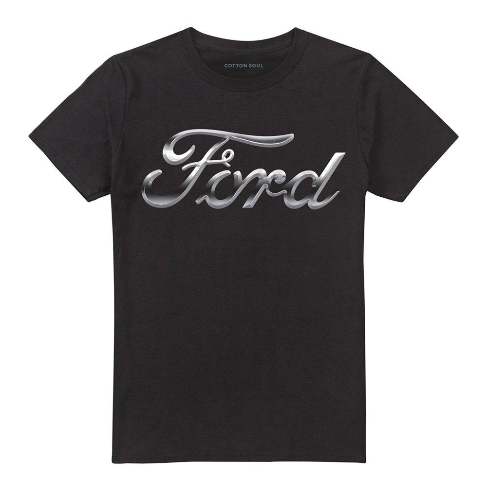Black - Ford - Ford Chrome Ford Logo T-Shirt Black - 4