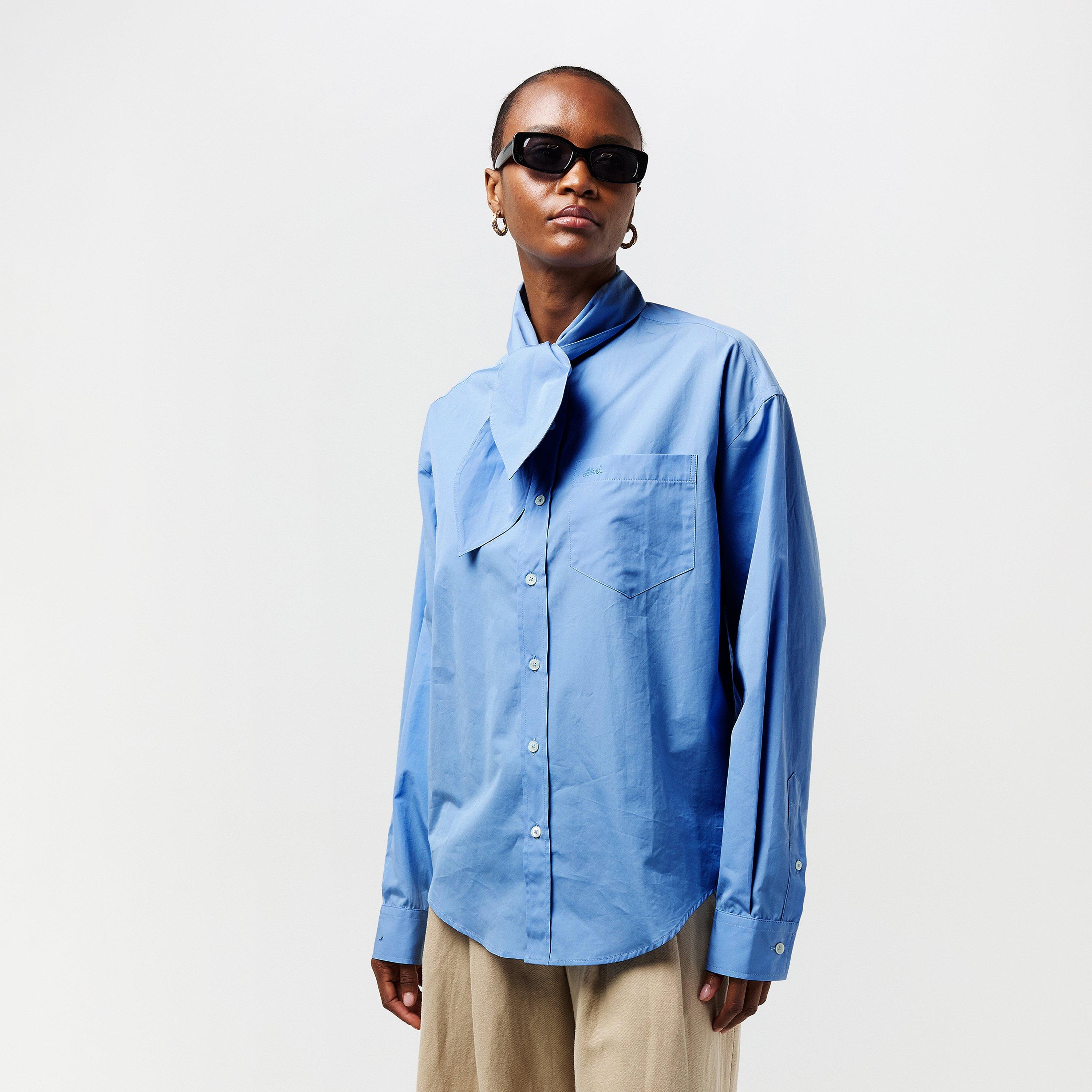 Cashmere Blue - AMI Paris - AMI Scarf Colr Sht Ld99 - 3