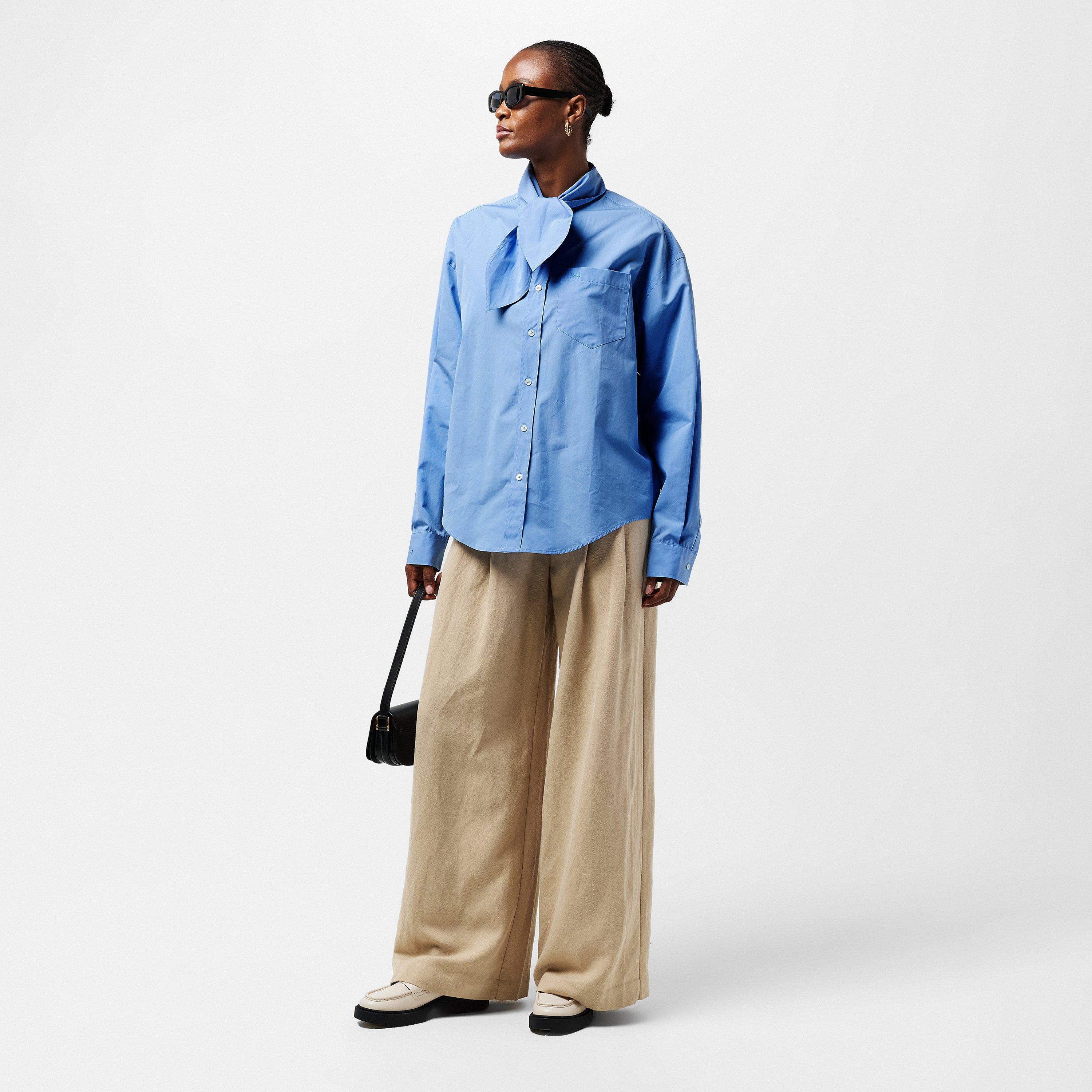 Cashmere Blue - AMI Paris - AMI Scarf Colr Sht Ld99 - 6