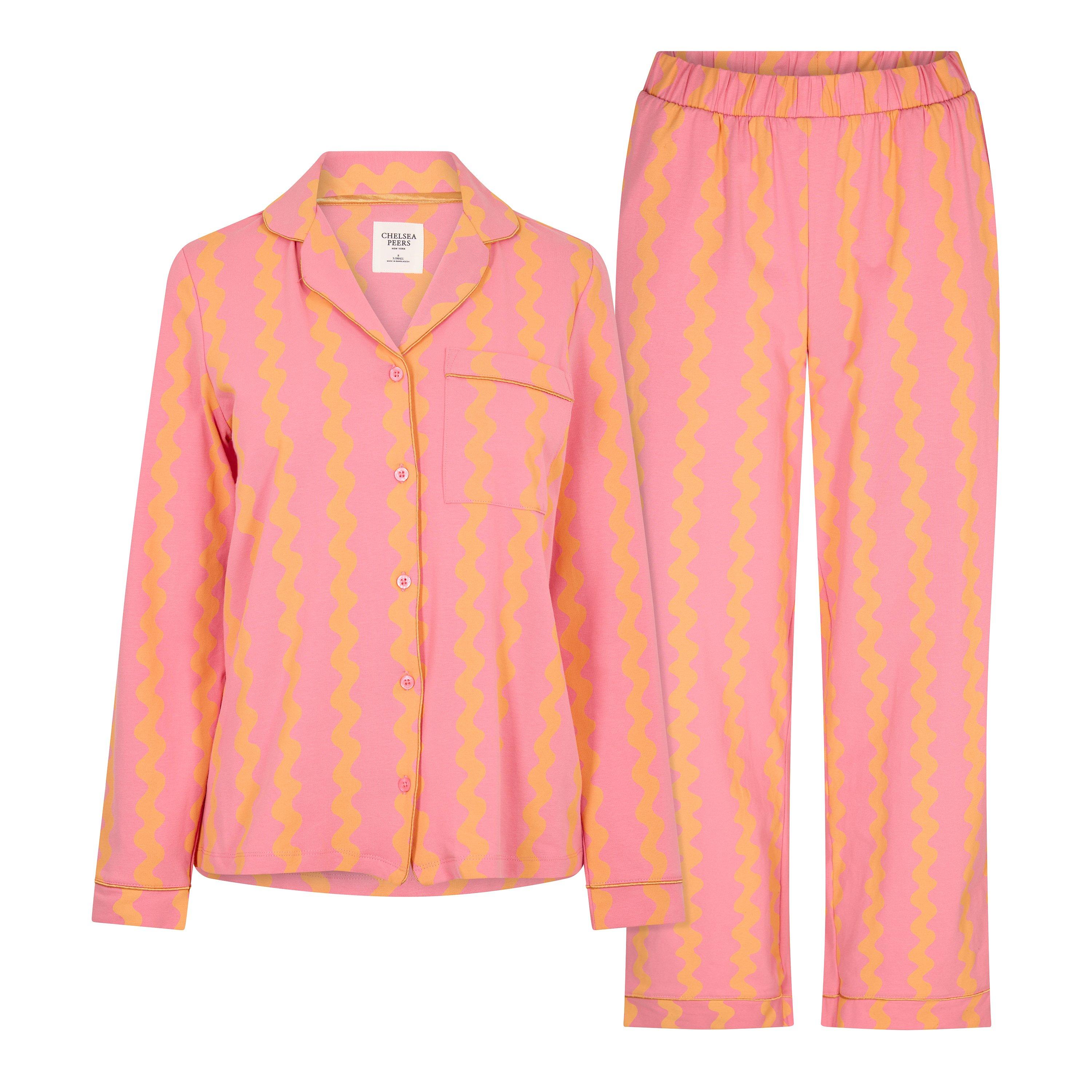 Wiggle Stripe - Chelsea Peers - Women's Cotton Long Sleeve Pyjama Set - 1