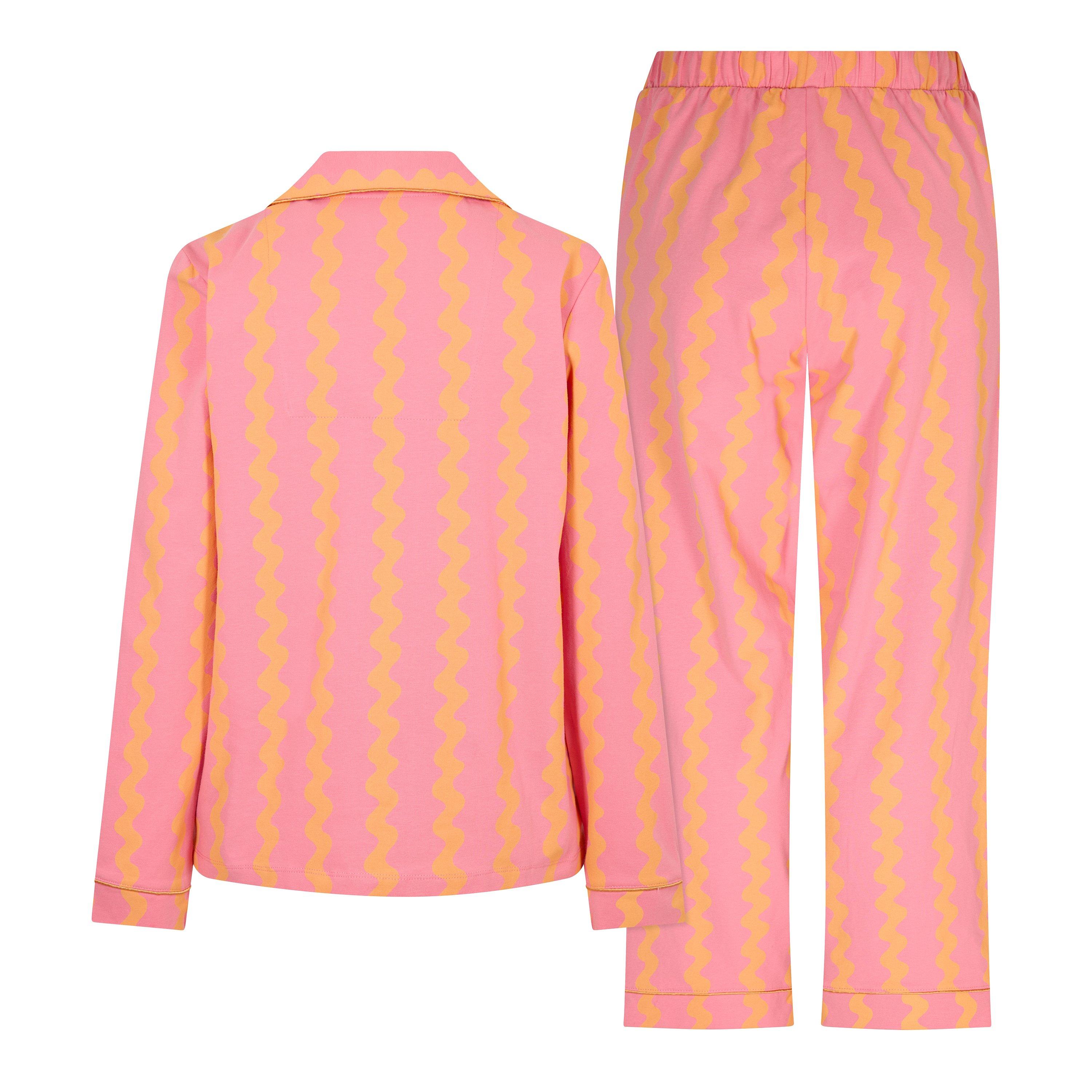 Wiggle Stripe - Chelsea Peers - Women's Cotton Long Sleeve Pyjama Set - 2